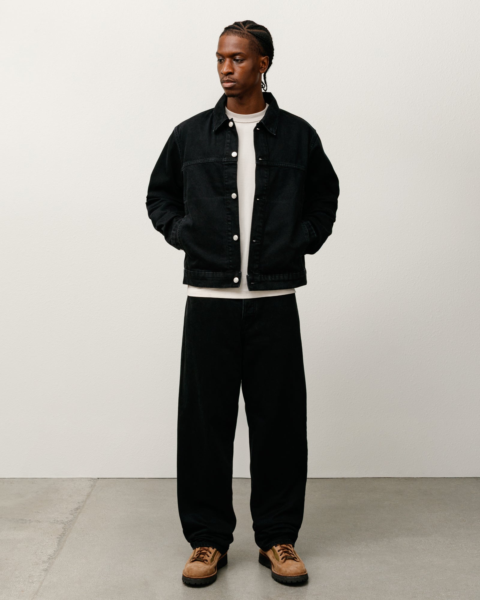 Trucker Jacket Denim – Black | Outerwear | Stüssy Europe