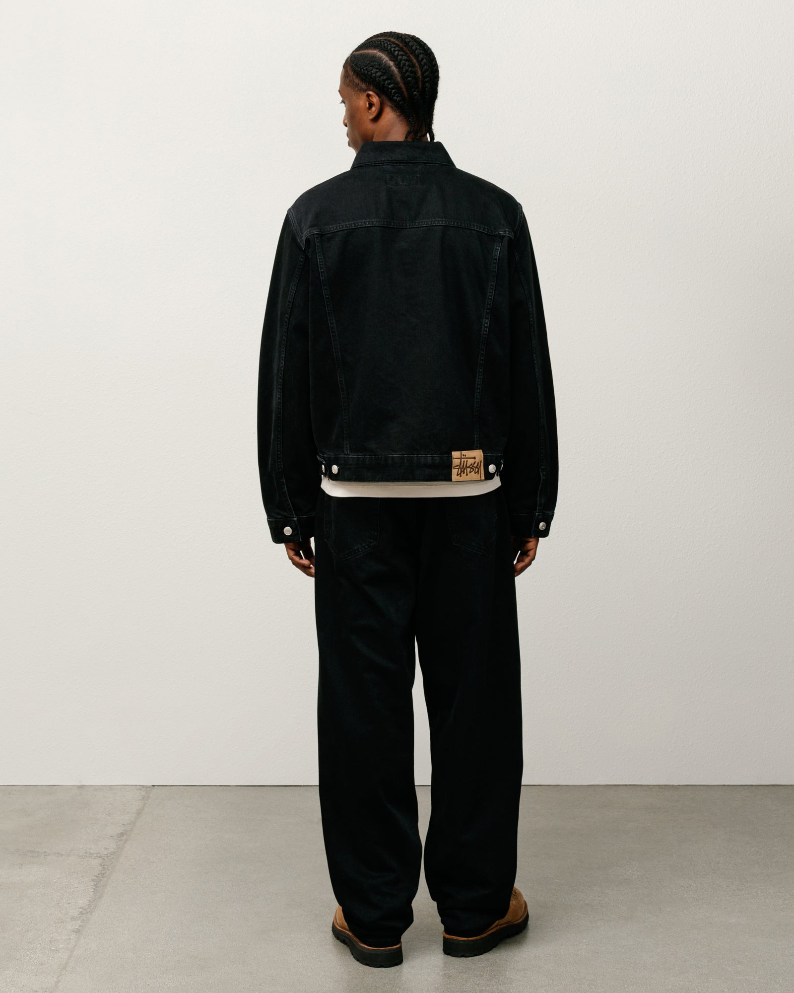 Trucker Jacket Denim – Black | Outerwear | Stüssy Europe