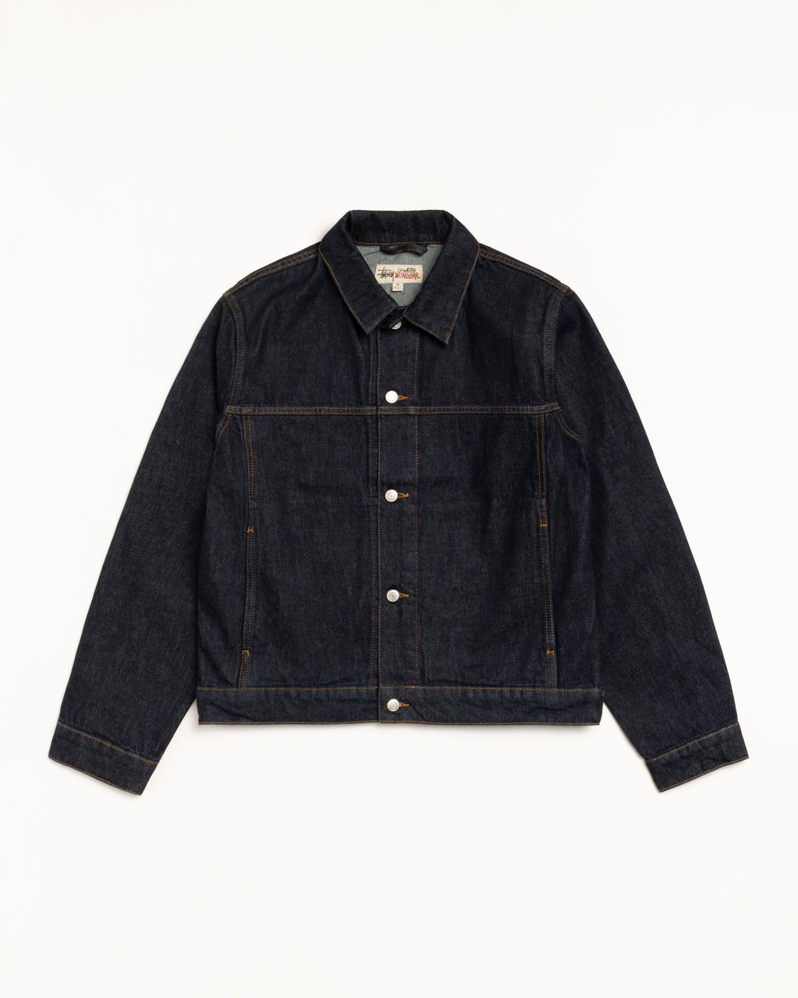 Trucker Denim Mens Long Sleeve In Rinsed Indigo