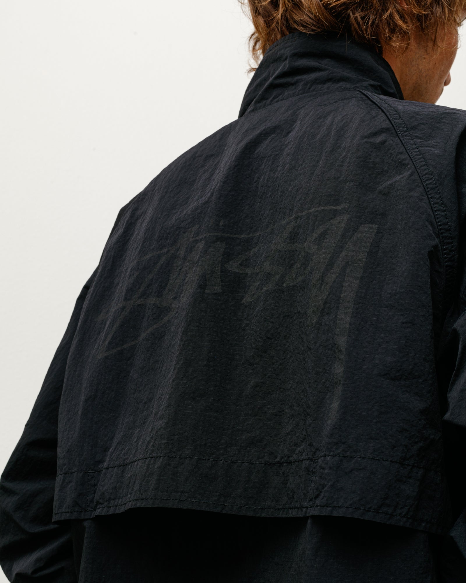 Warm Up Jacket – Black | Outerwear | Stüssy Europe