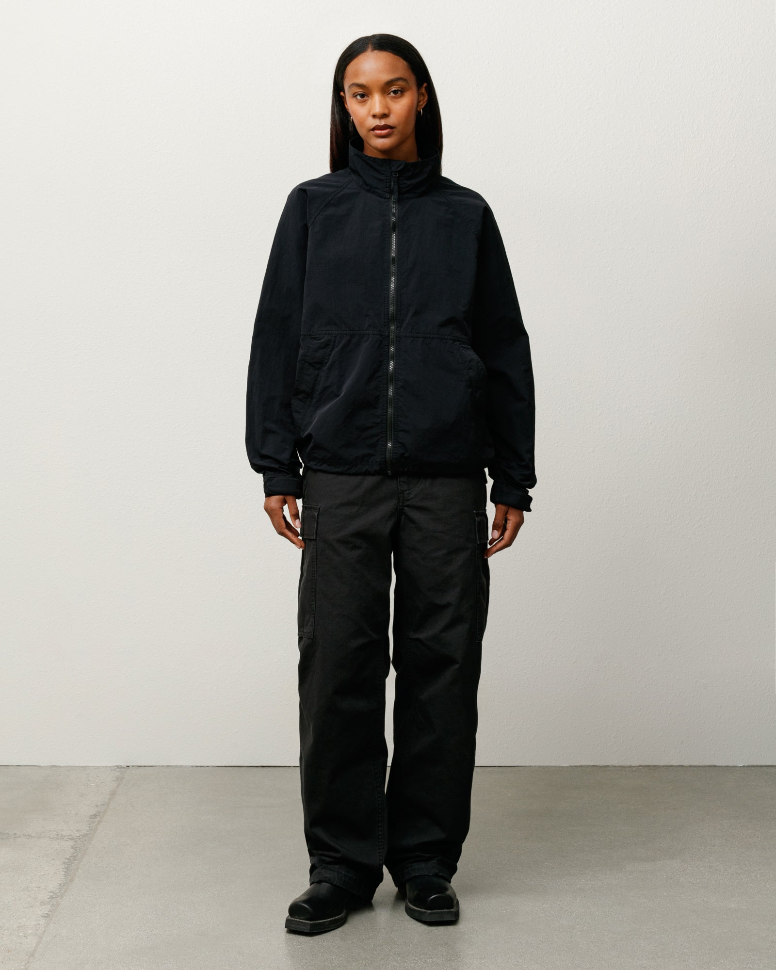 Warm Up Jacket – Black | Outerwear | Stüssy Europe
