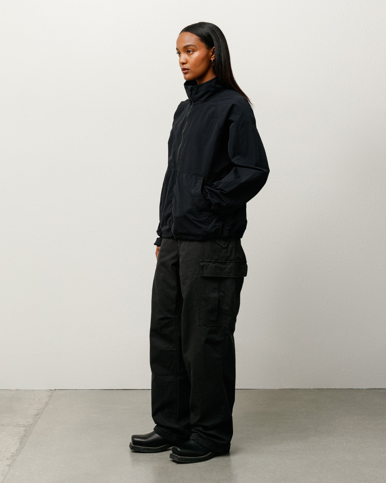 Warm Up Jacket – Black | Outerwear | Stüssy Europe