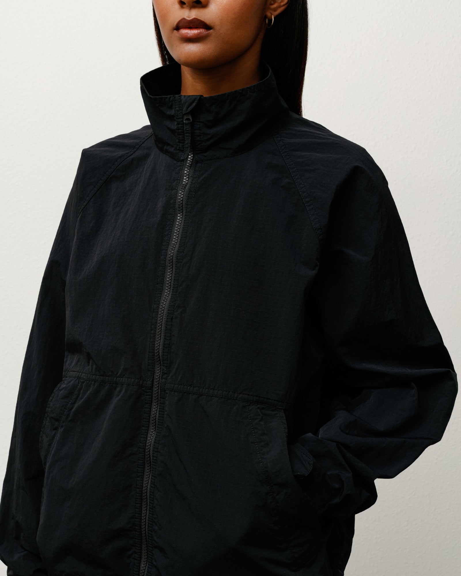 Warm Up Jacket – Black | Outerwear | Stüssy Europe