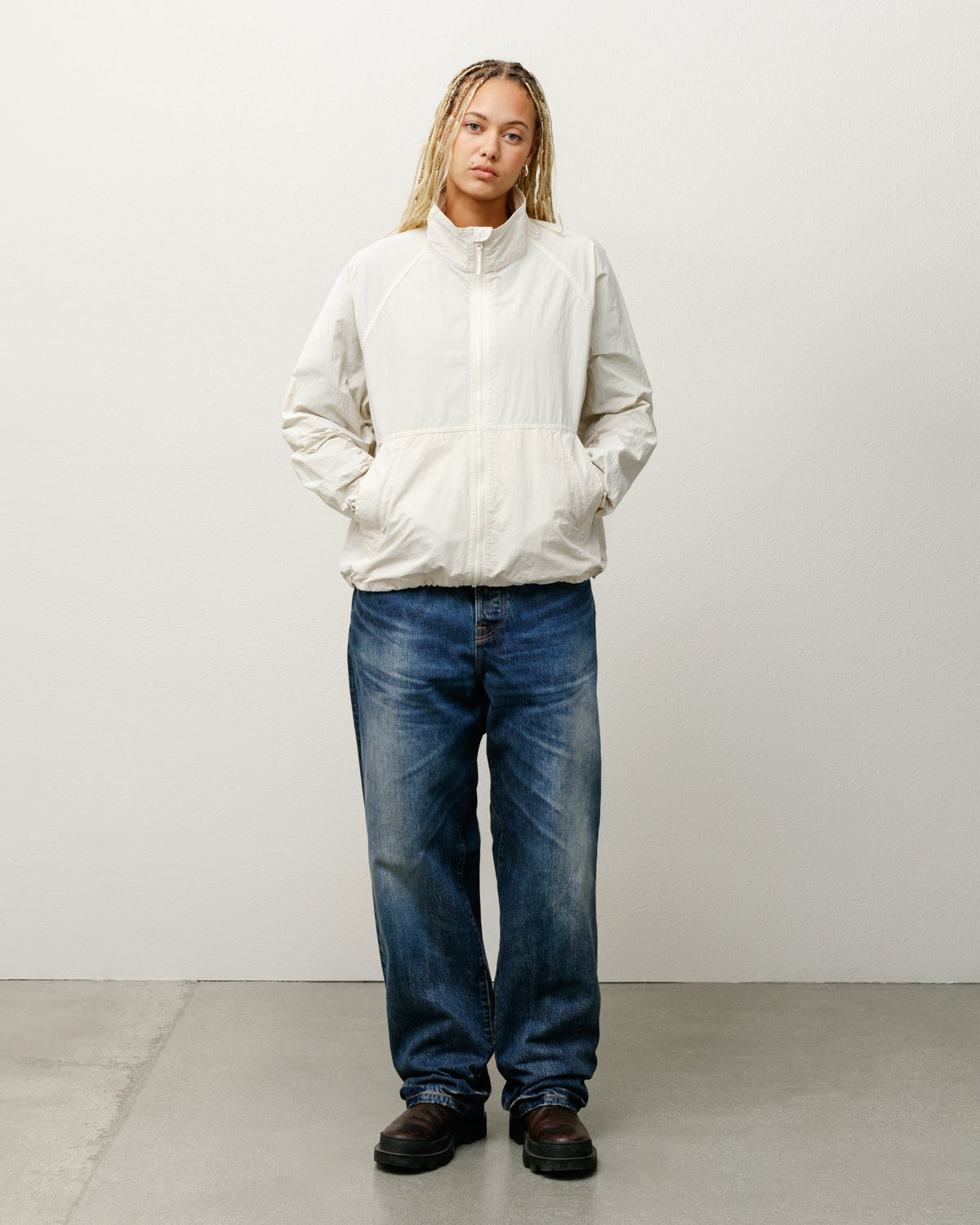 Warm Up Jacket – Bone | Outerwear | Stüssy Europe