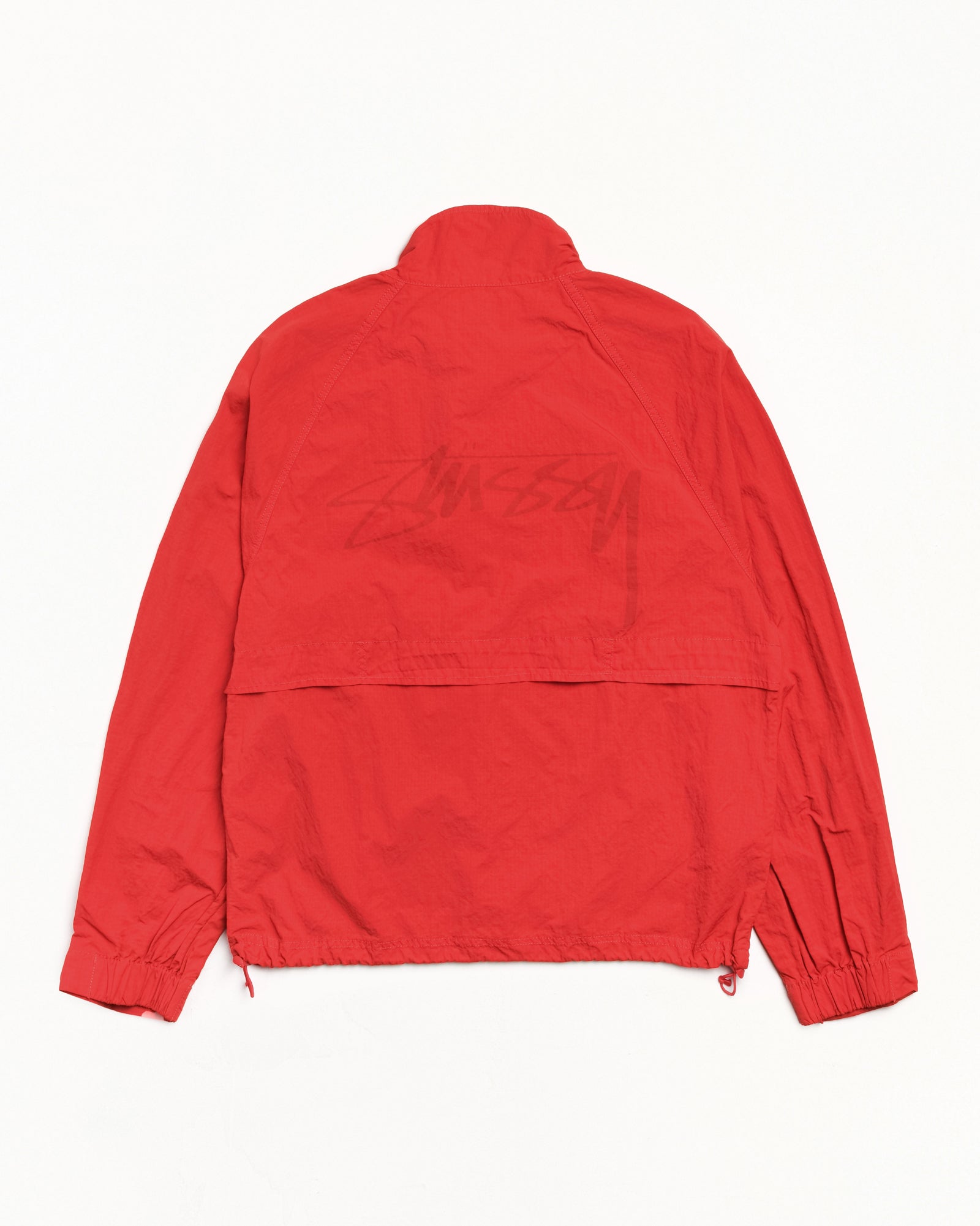 ジャケット・アウター stussy 24ss shell jacket /red M size Stussy Beach Shell Coated Ripstop Jacket Red Men's - SS24 - GB
