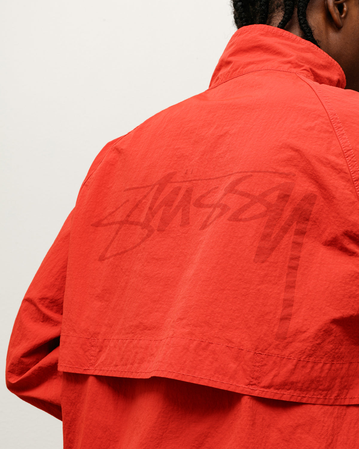Warm Up Jacket – Red | Outerwear | Stüssy Europe