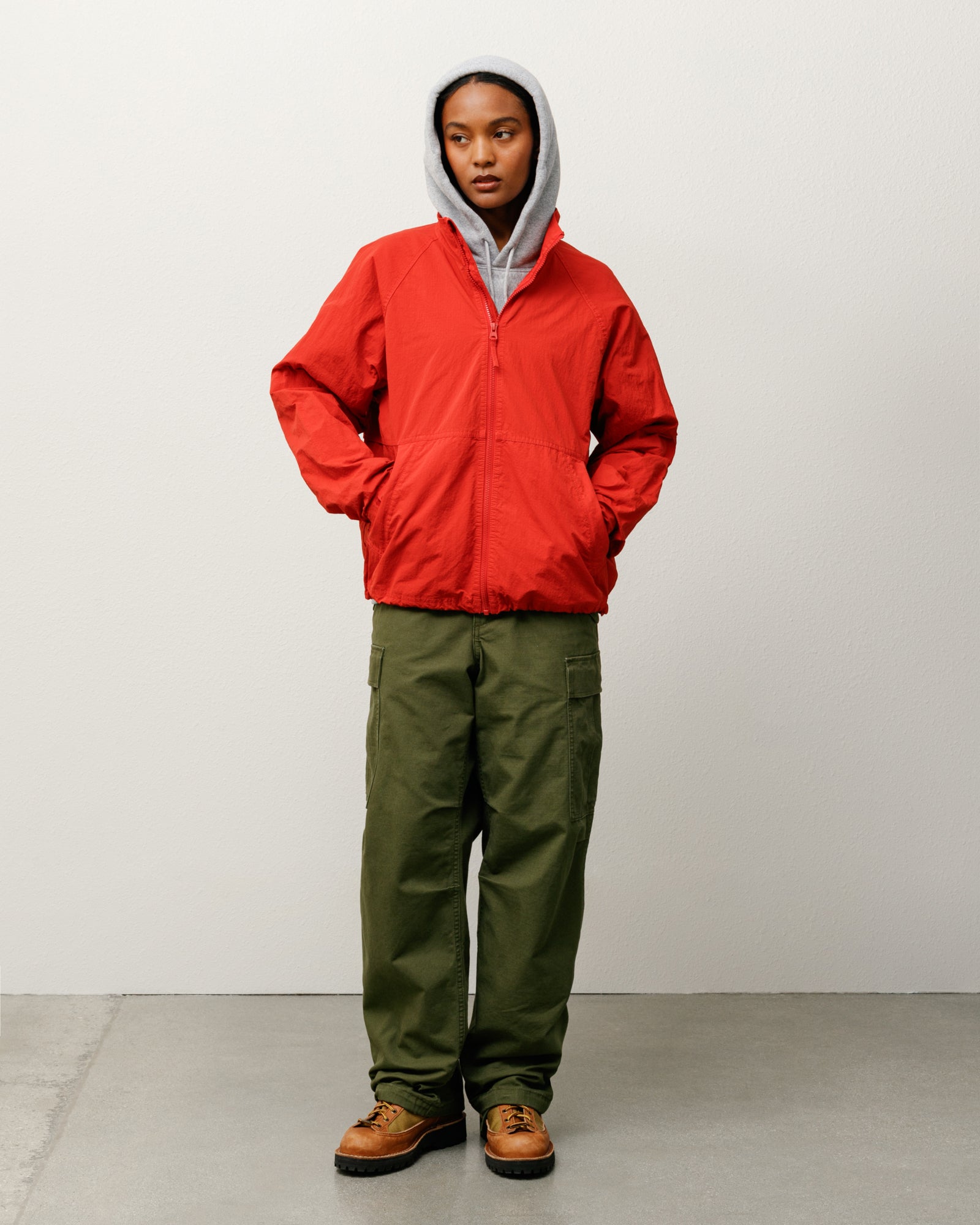 Warm Up Jacket – Red | Outerwear | Stüssy Europe