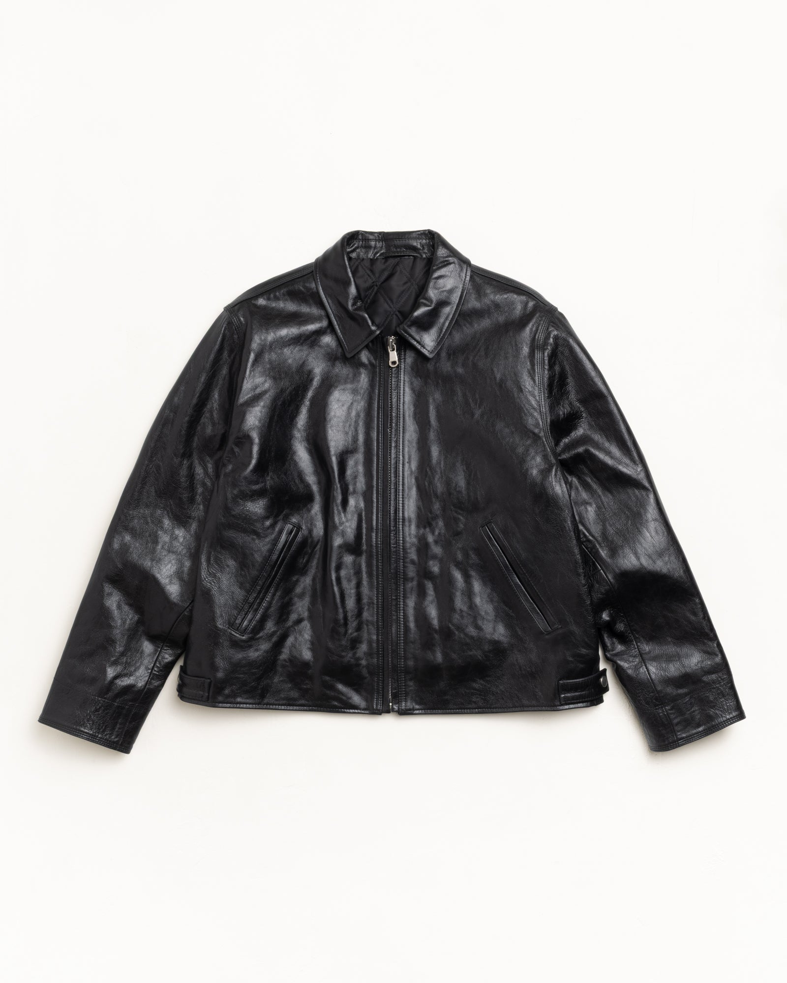 ジャケット・アウター Stussy GARAGE JACKET LEATHER Garage Jacket Leather - Black | Outerwear | Stüssy Europe