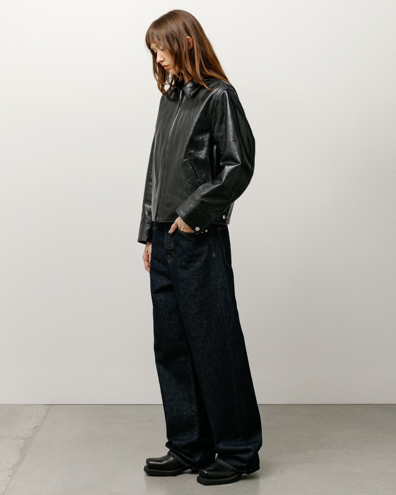 Garage Jacket Leather – Black | Outerwear | Stüssy Europe