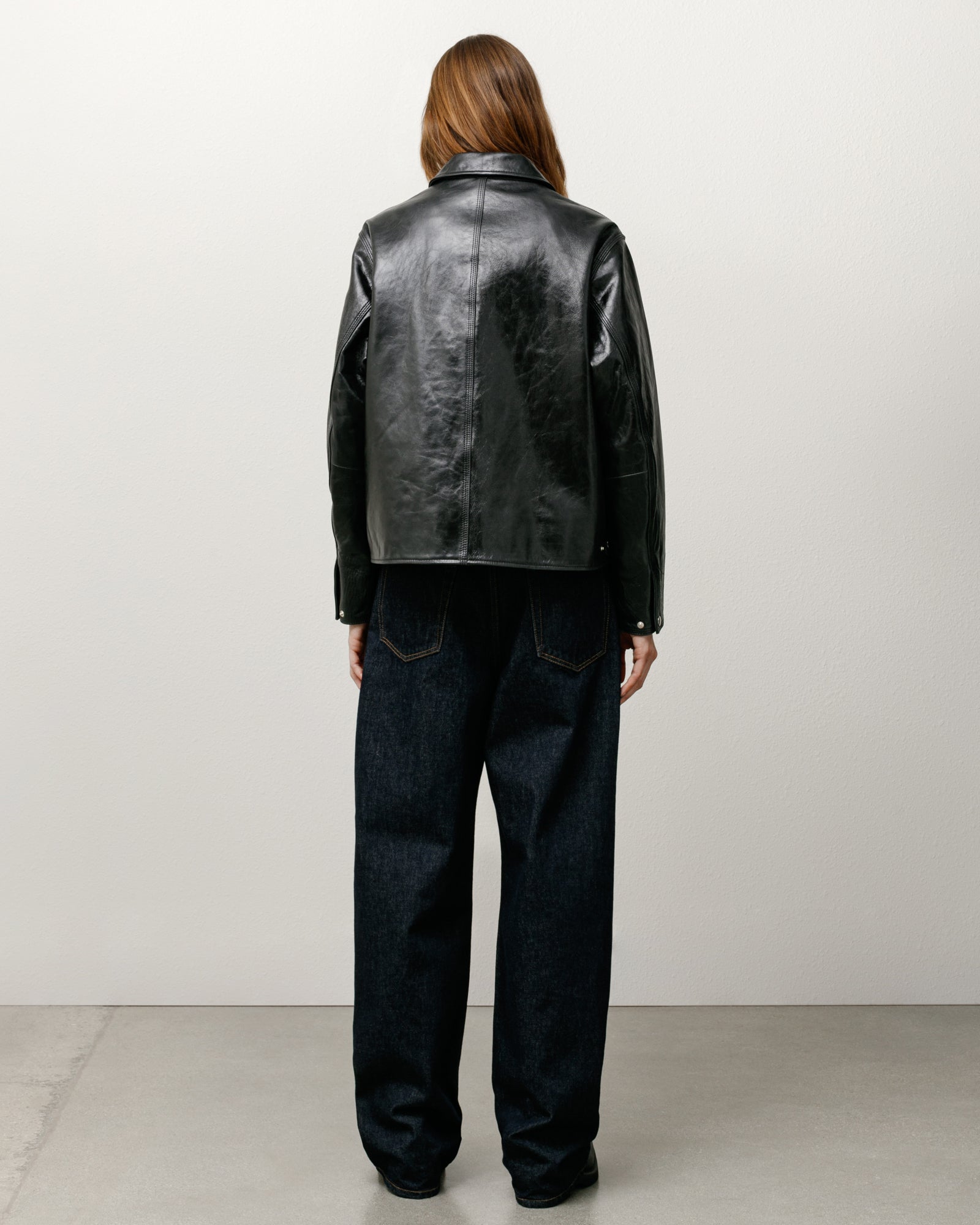 Garage Jacket Leather - Black | Outerwear | Stüssy Europe