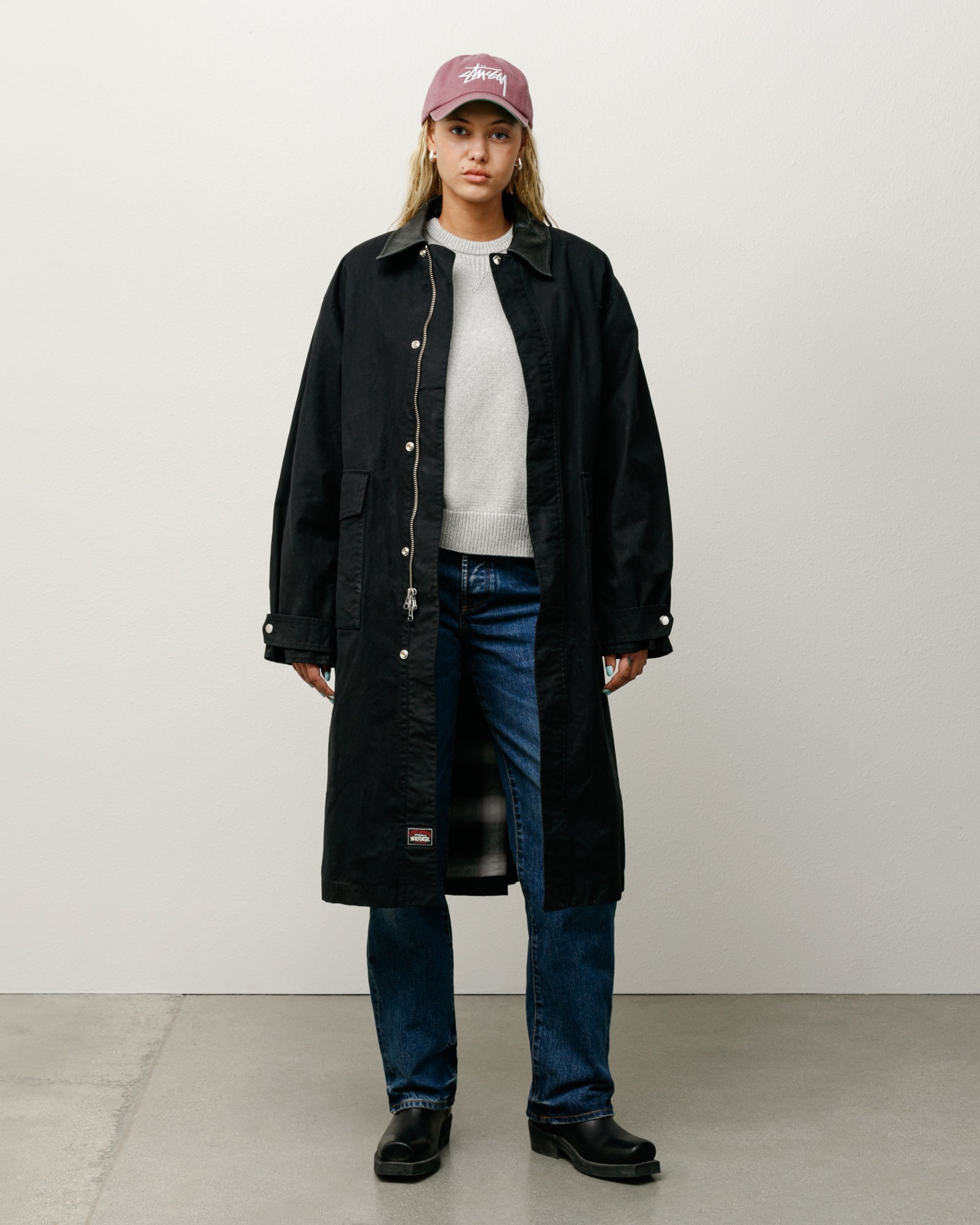 Duster Coat - Black | Outerwear | Stüssy Europe