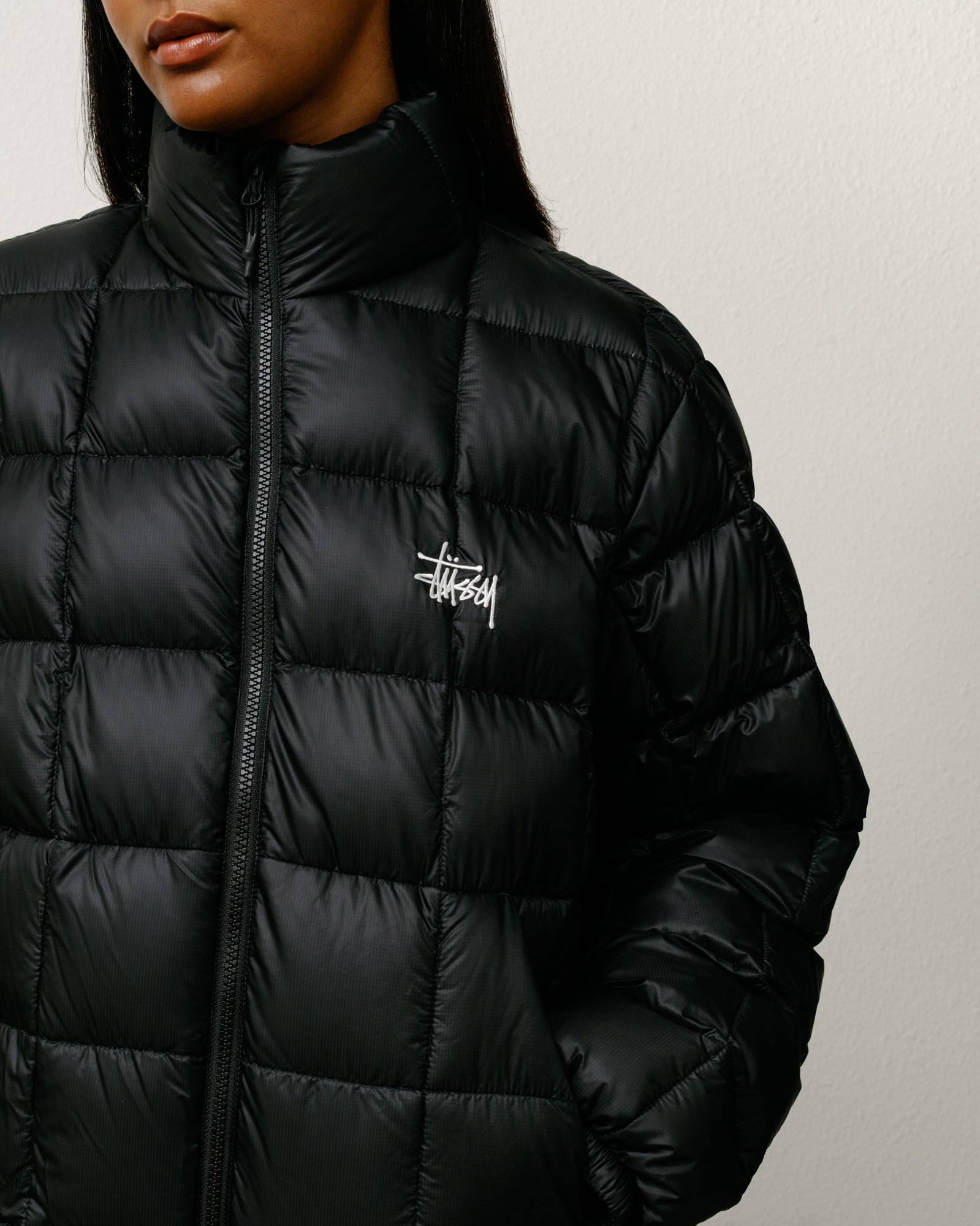 Midweight Puffer – Black | Outerwear | Stüssy Europe