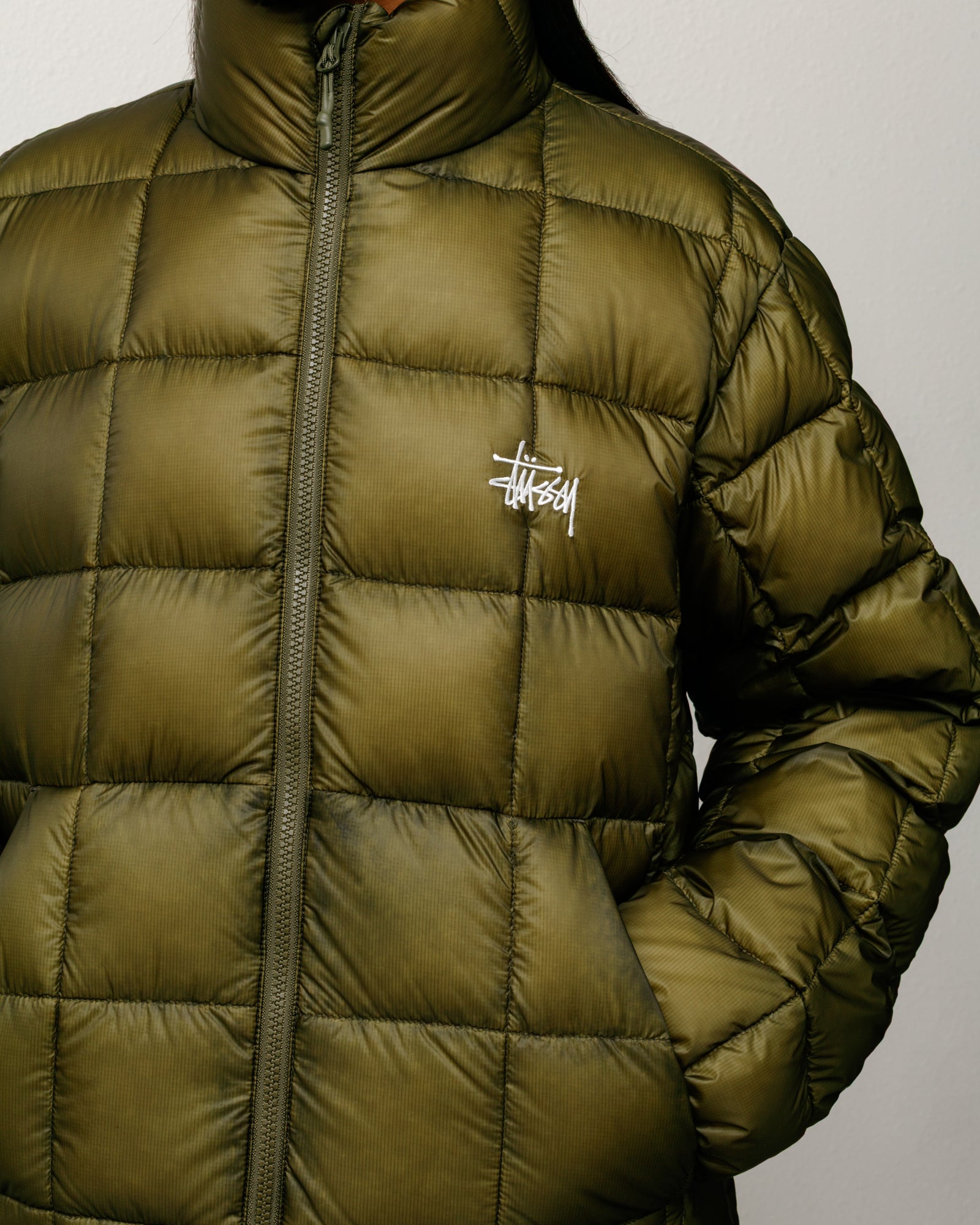Midweight Puffer – Olive | Outerwear | Stüssy Europe