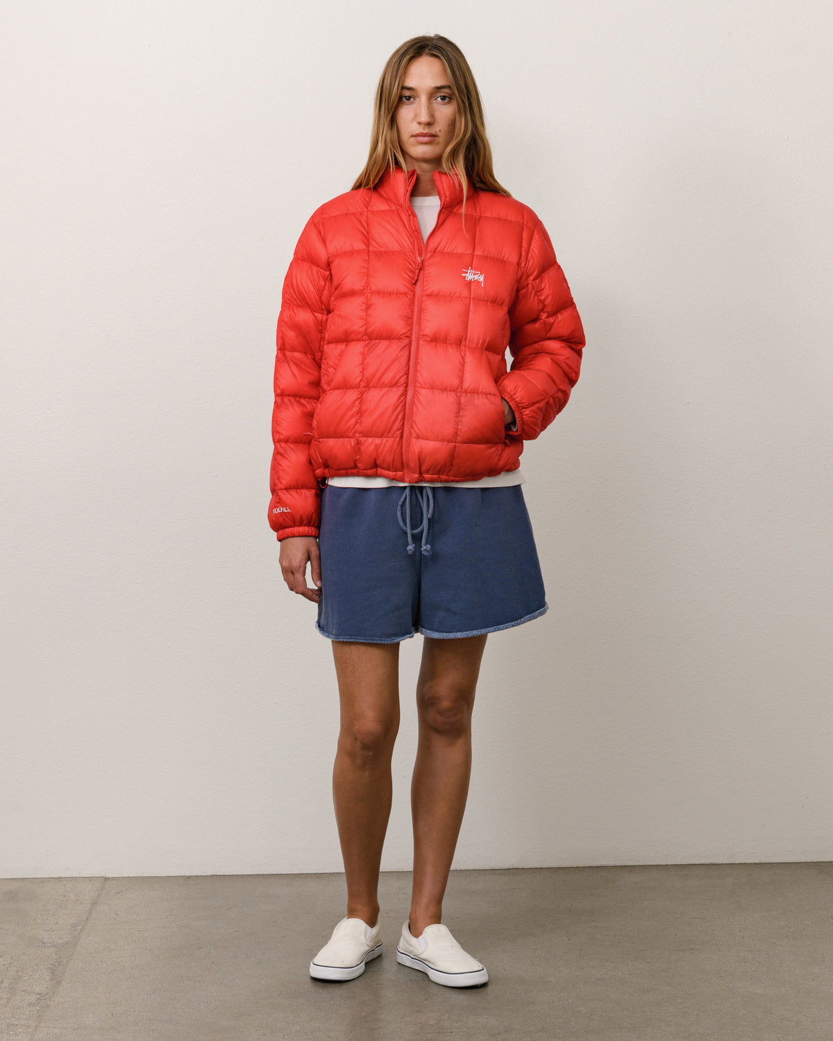 Midweight Puffer Unisex Long Sleeve In Red