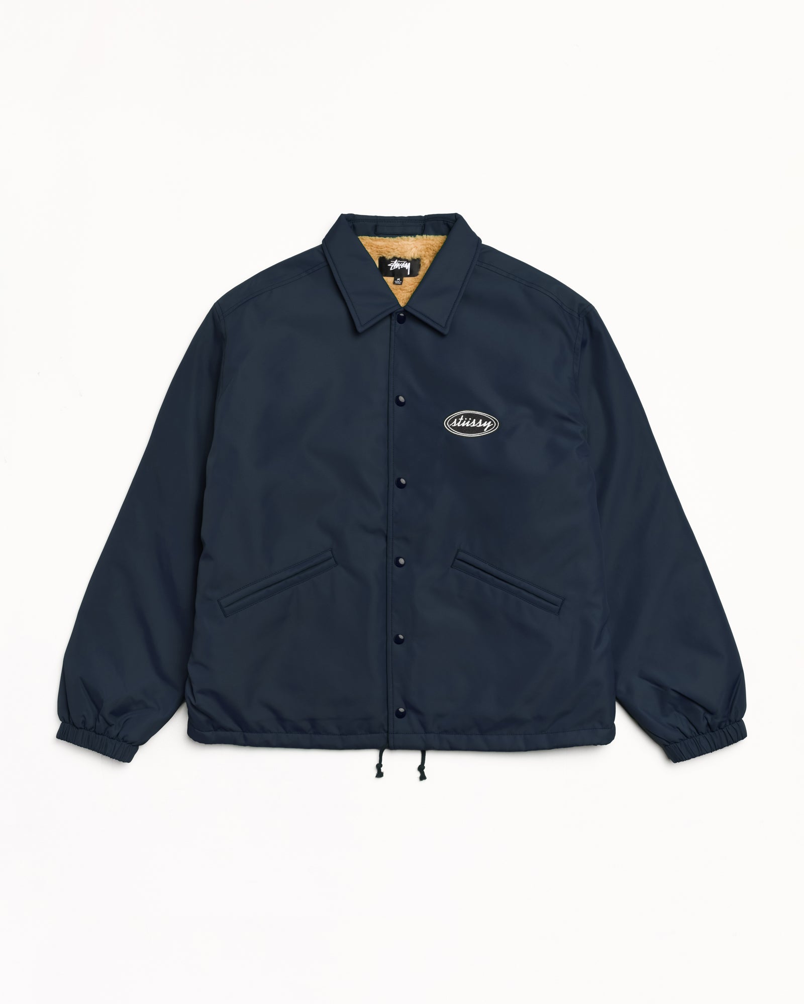 Coaches Jacket Mens Long Sleeve In Navy