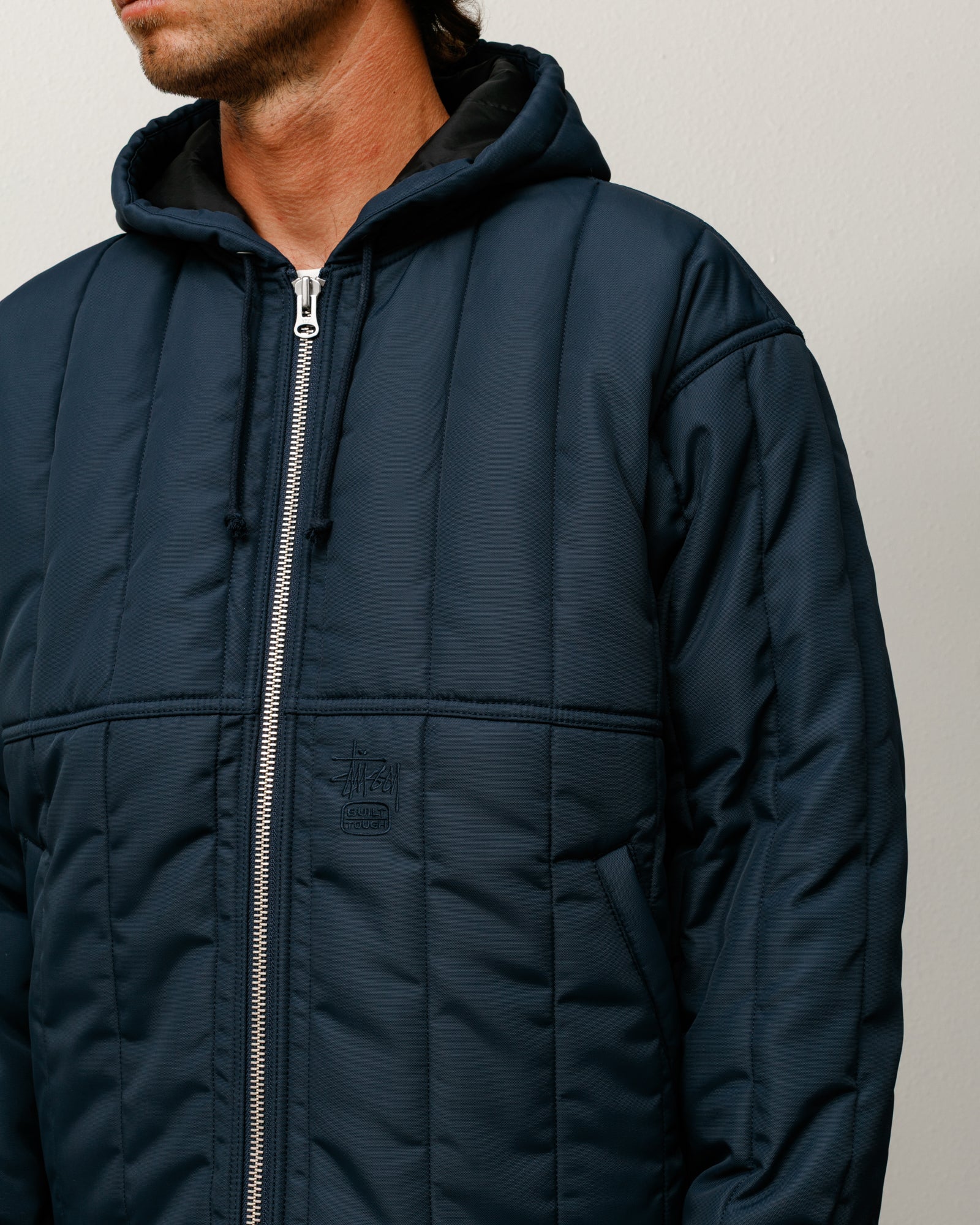 Quilted Nylon Work Jacket – Navy | Outerwear | Stüssy Europe