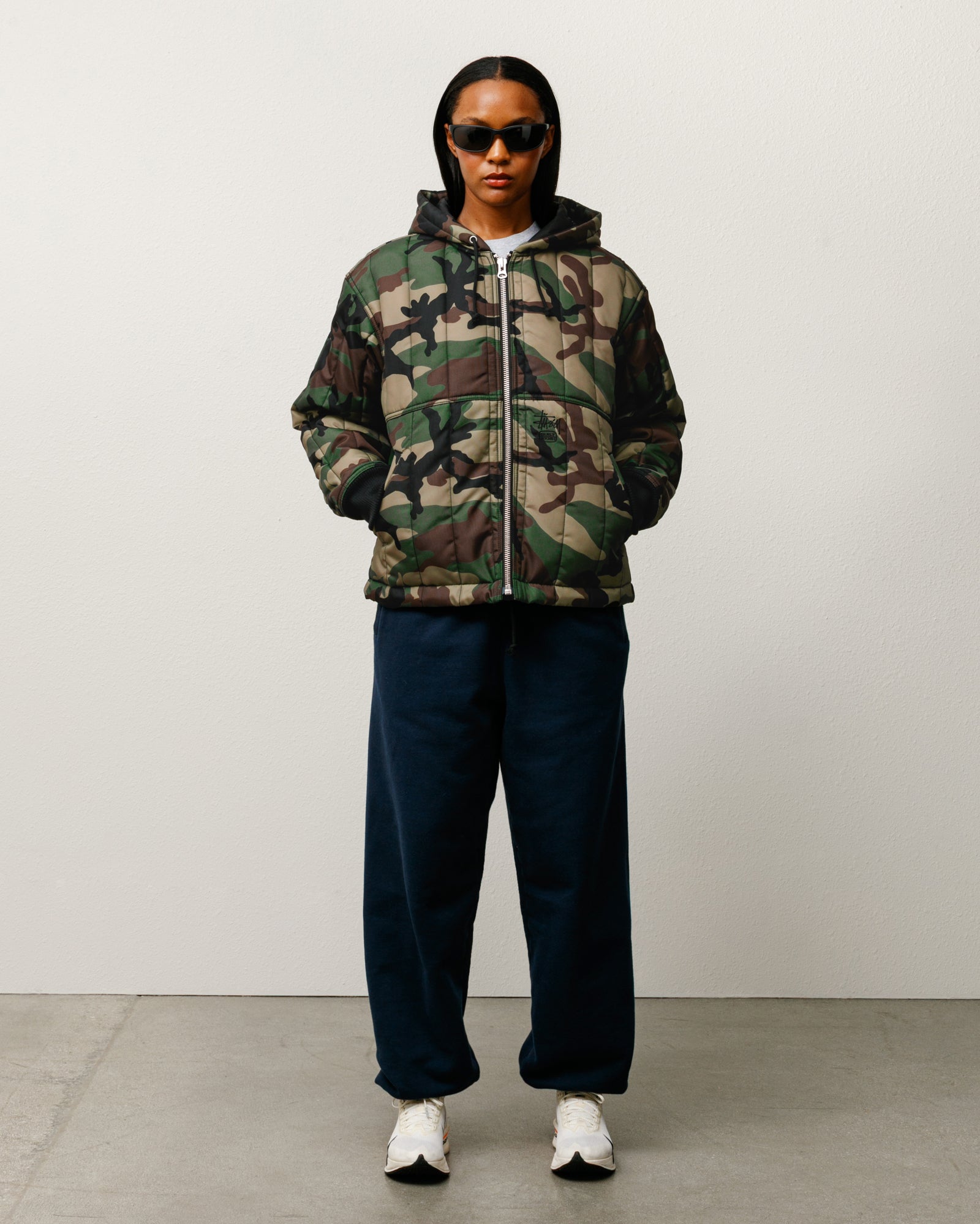 Quilted Nylon Work Jacket – Woodland Camo | Outerwear | Stüssy Europe