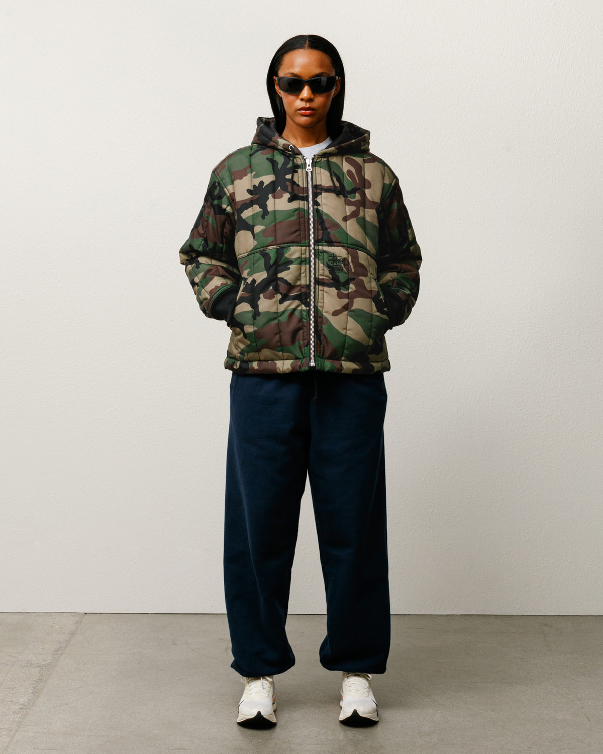 Quilted Nylon Work Jacket – Woodland Camo | Outerwear | Stüssy Europe