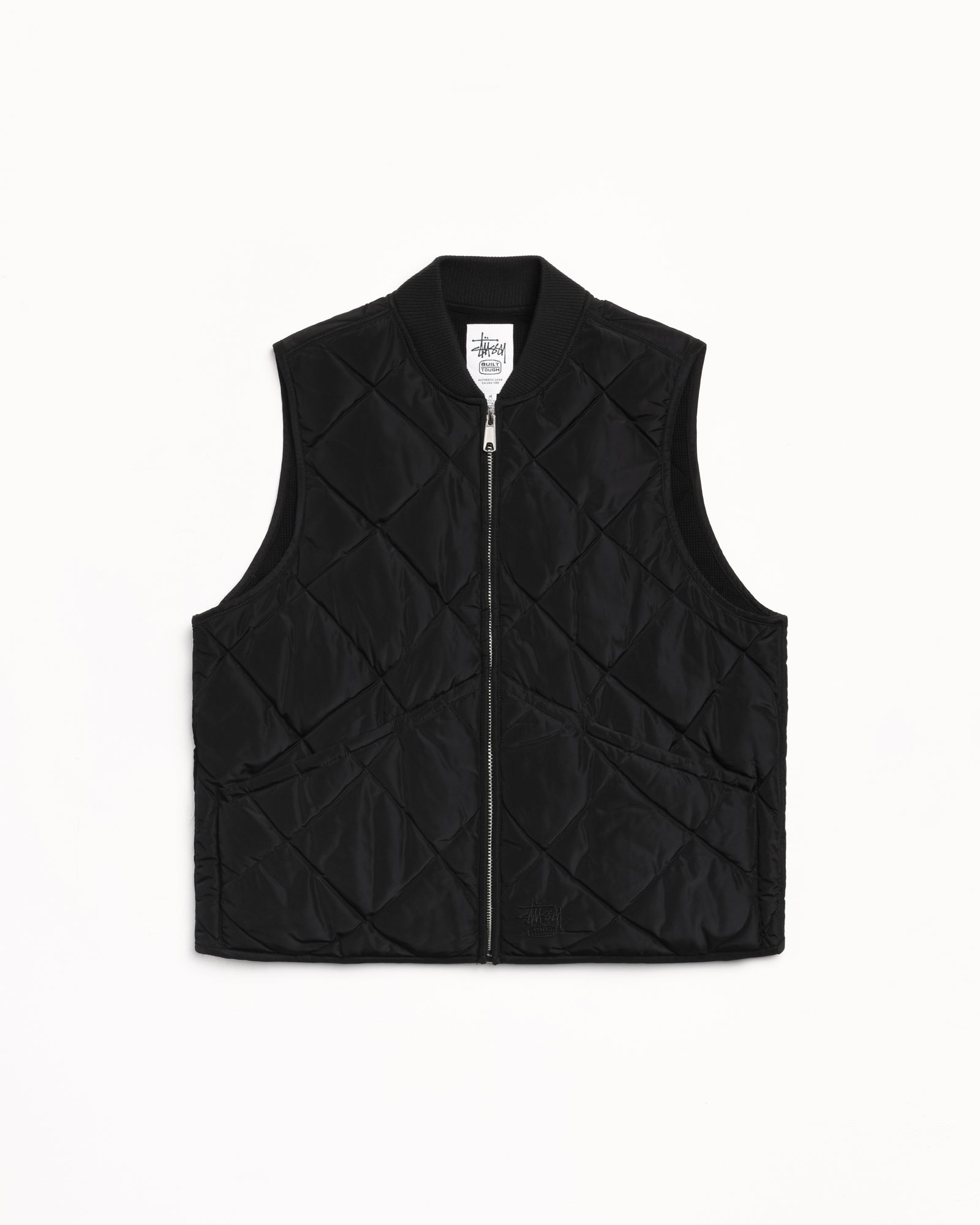 Thermal Lined Quilted Vest – Black | Outerwear | Stüssy Europe