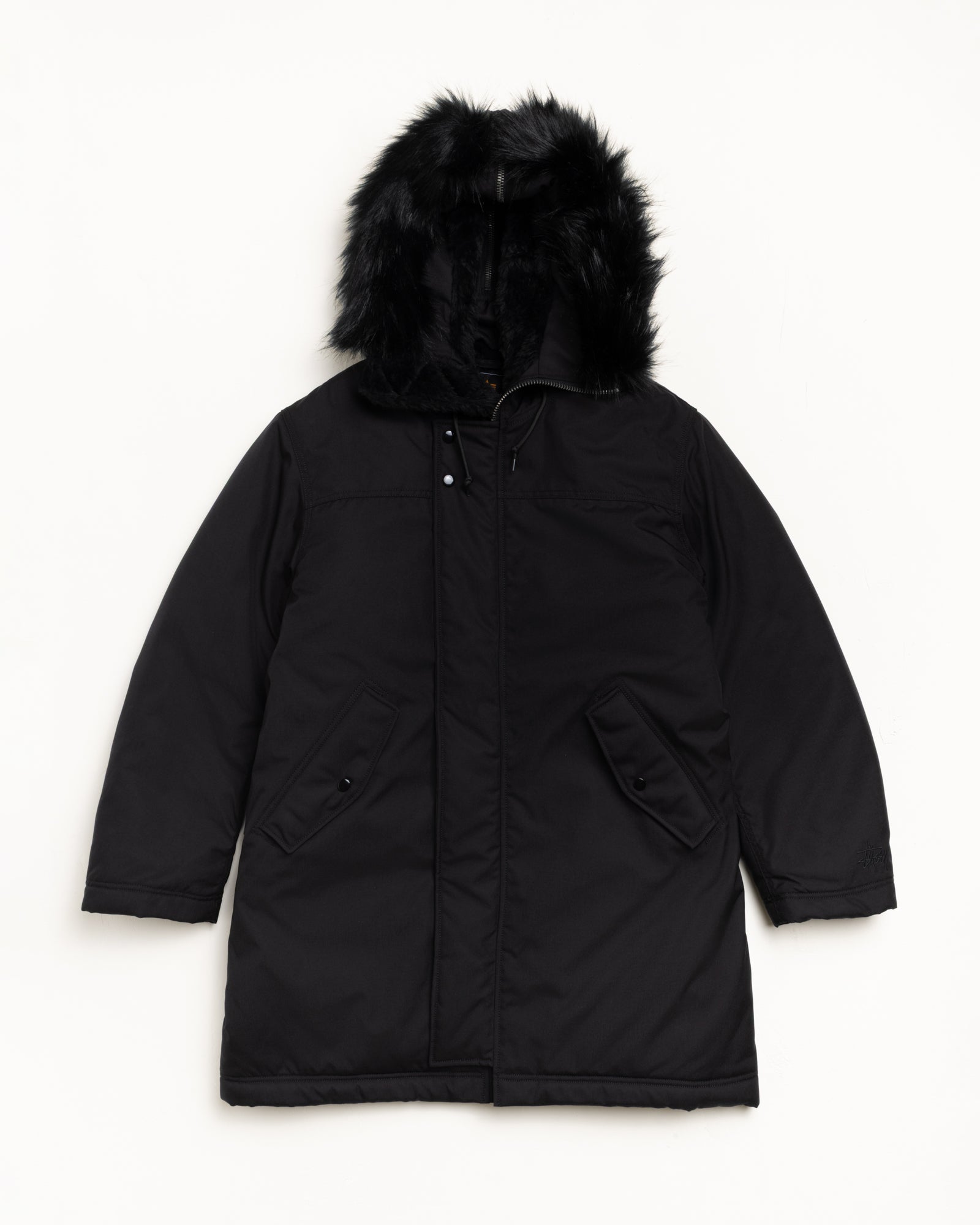 Stüssy Alpha Winter Parka – Black | Outerwear | Stüssy Europe