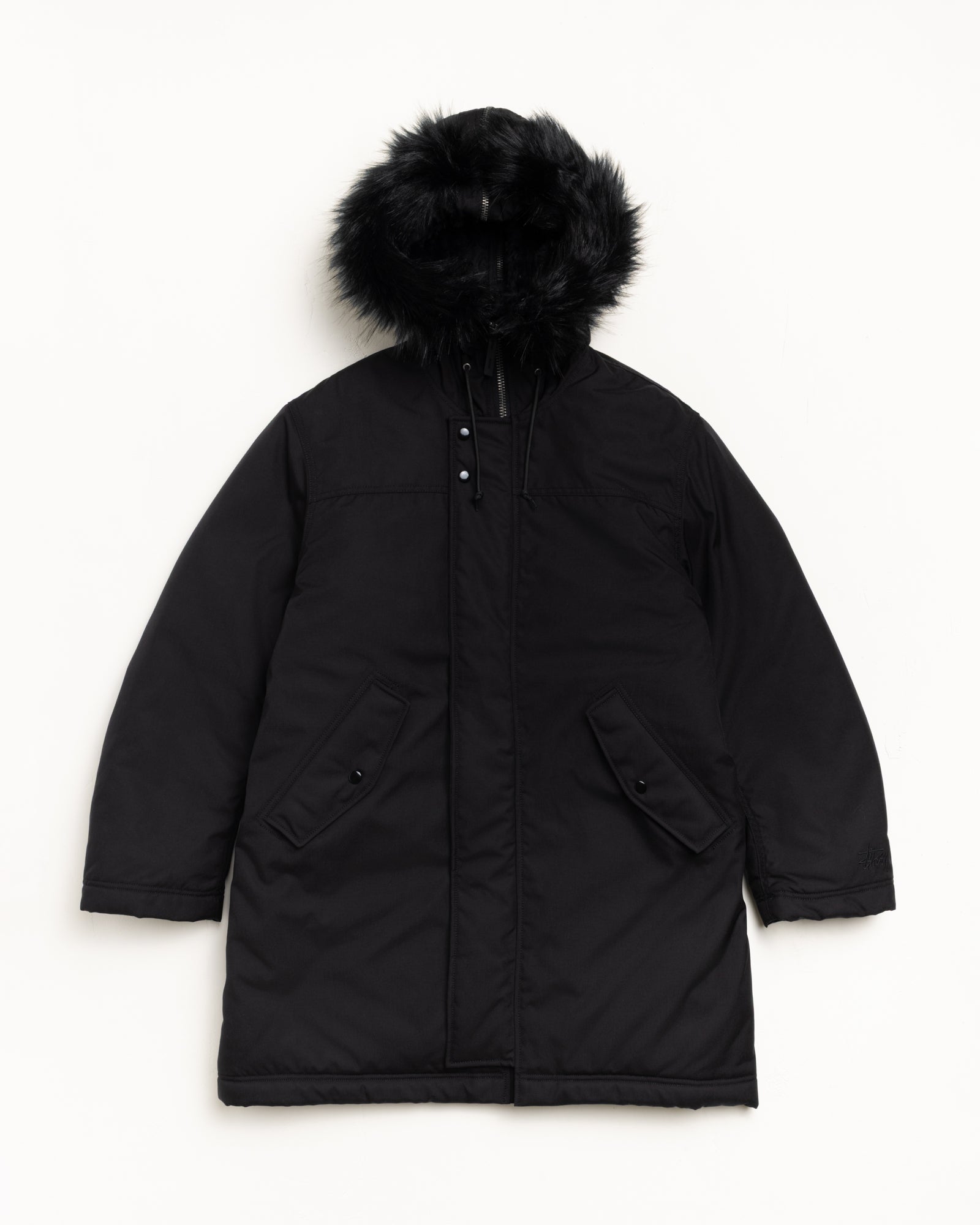 Stüssy Alpha Winter Parka – Black | Outerwear | Stüssy Europe
