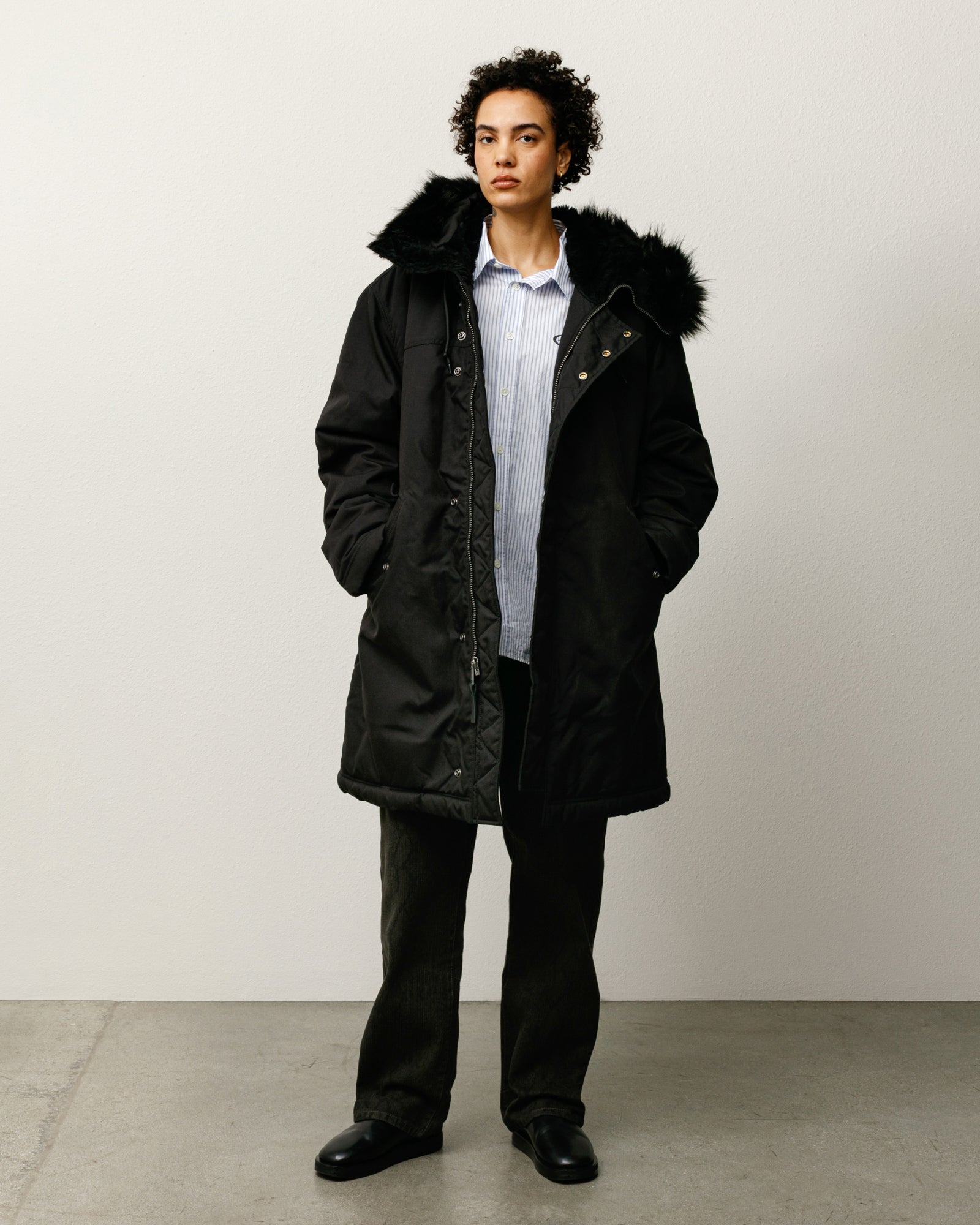 Stüssy Alpha Winter Parka – Black | Outerwear | Stüssy Europe