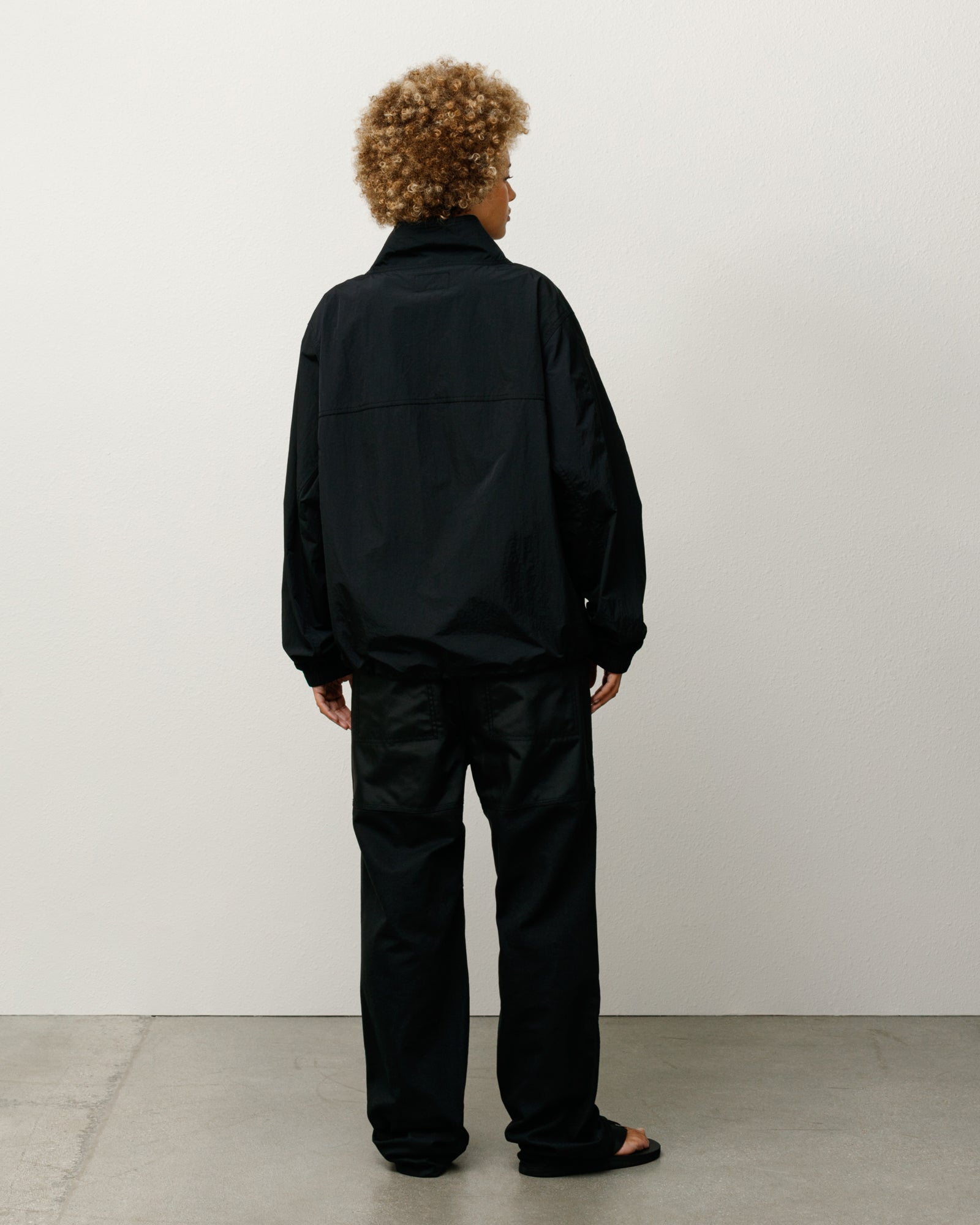 Warm Up Pullover Mens Long Sleeve In Black