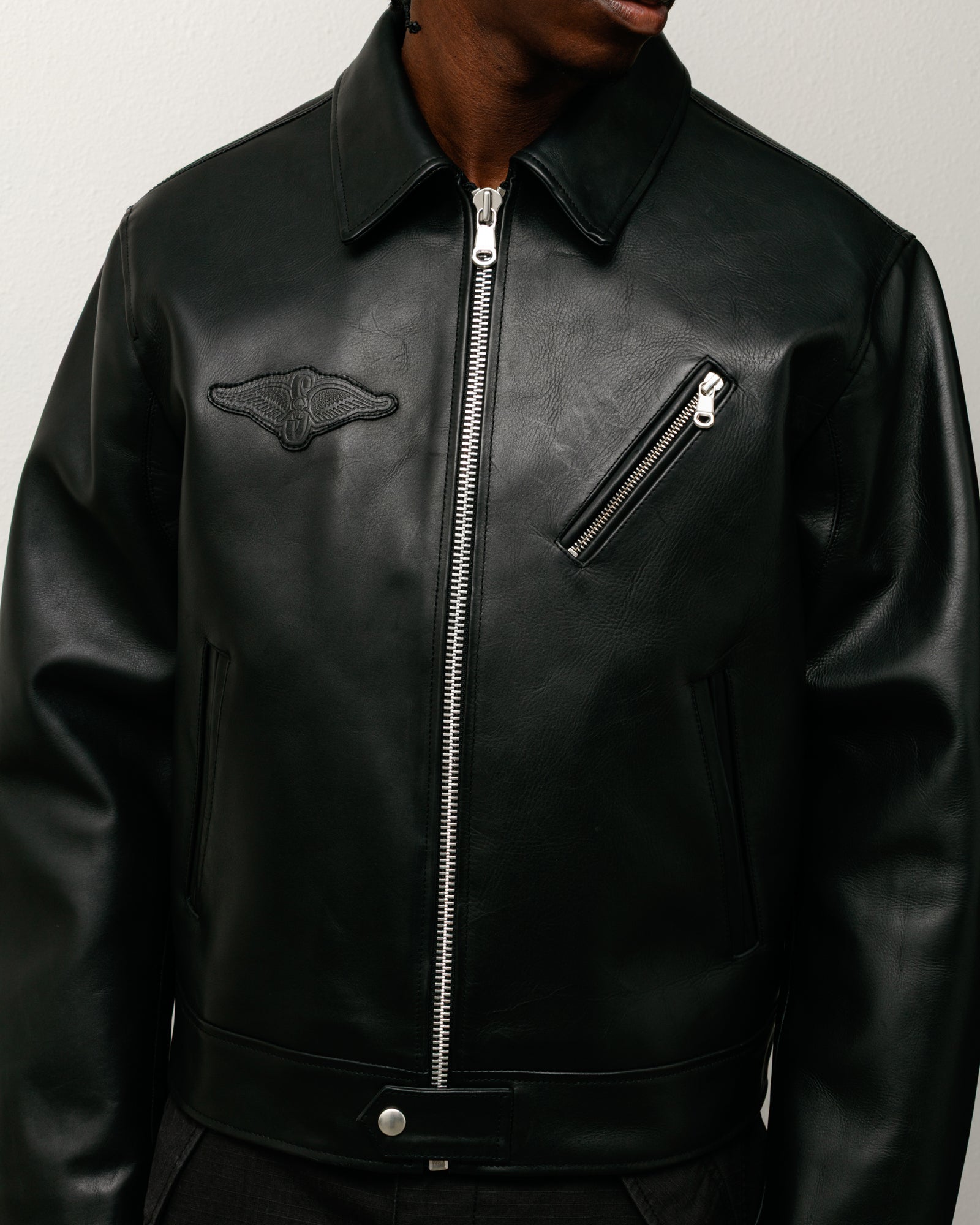Biker Jacket – Black | Outerwear | Stüssy Europe