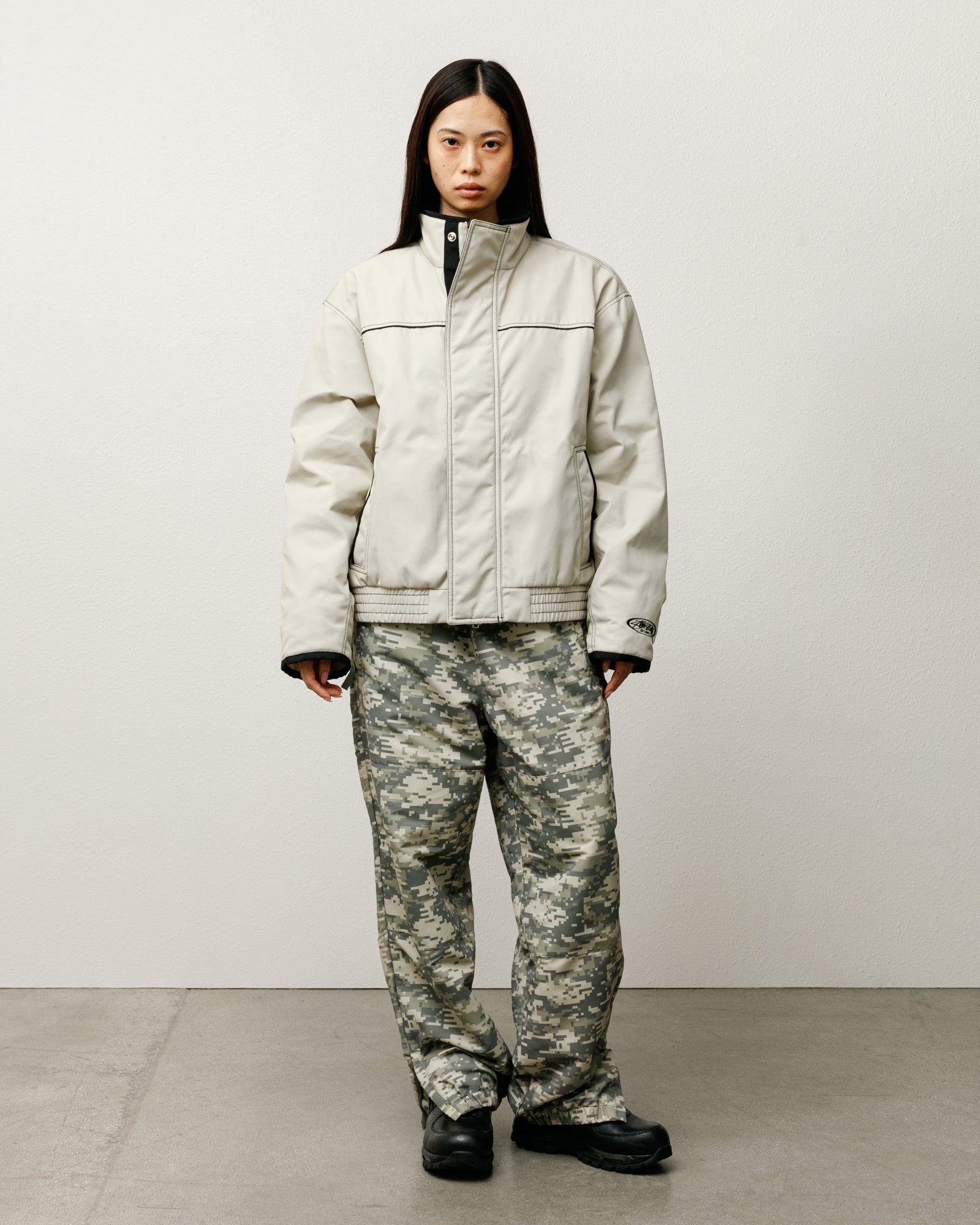 Insulated Built Jacket Mens Long Sleeve In Sand