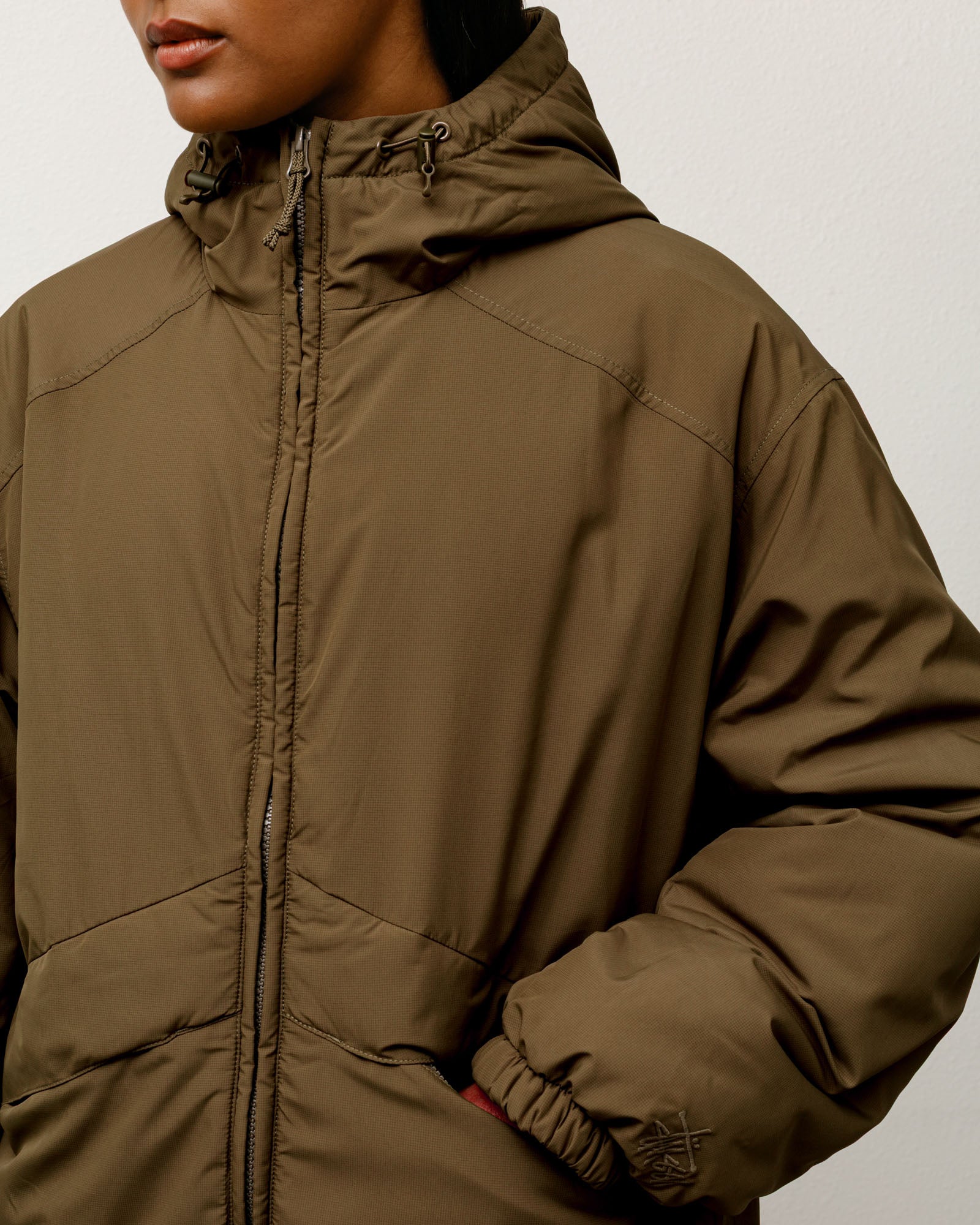 Insulated Hooded Jacket – Olive | Outerwear | Stüssy Europe