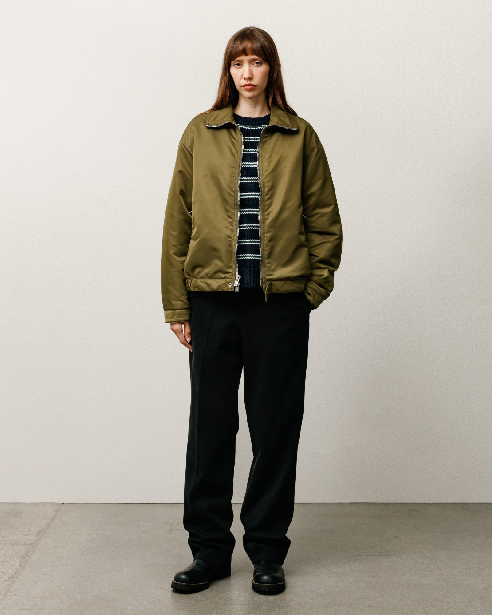 sttusy ナイロンジャケット オリーブ mサイズ Pile Lined Zip Jacket – Olive | Outerwear | Stüssy Europe