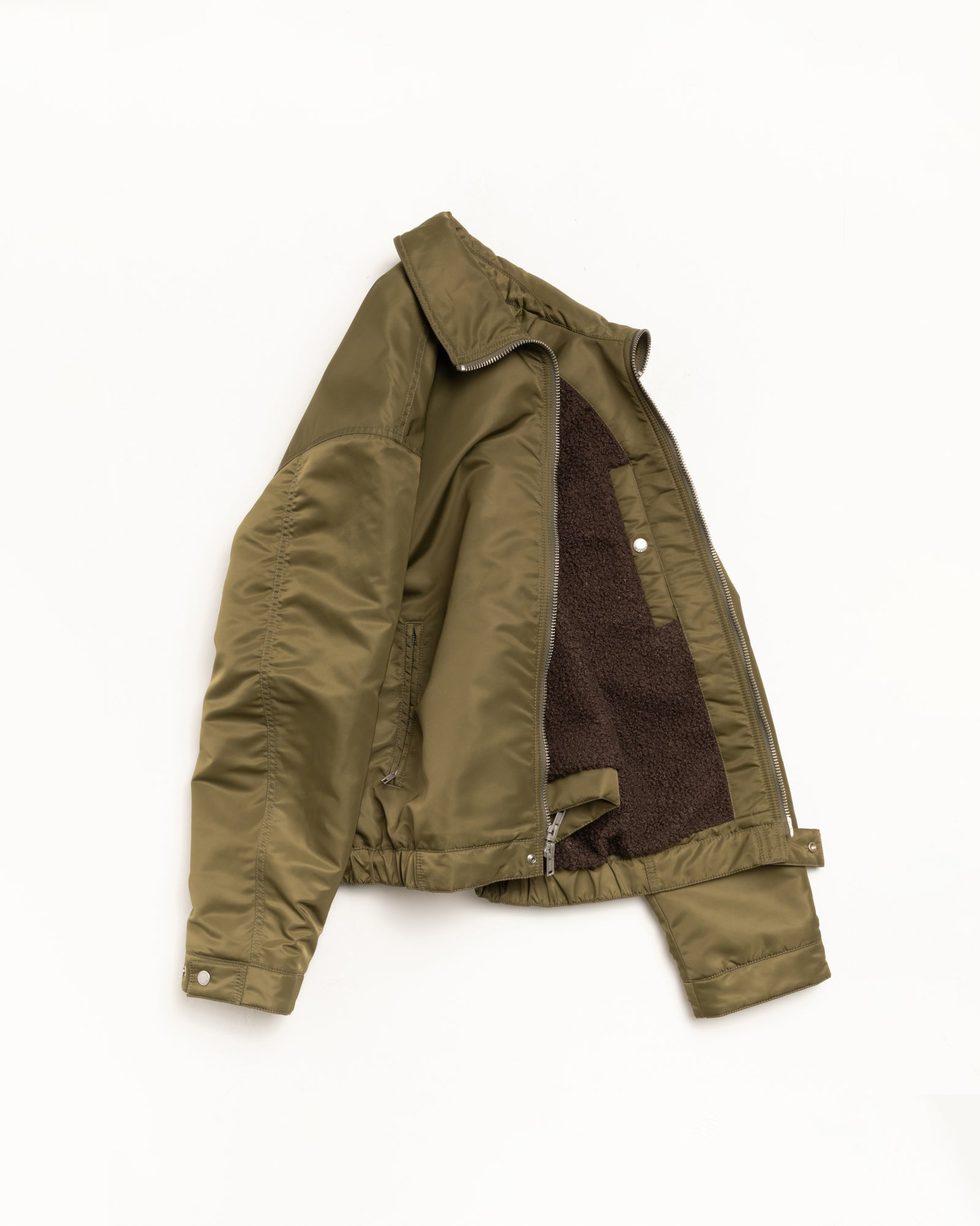 Pile Lined Zip Jacket – Olive | Outerwear | Stüssy Europe