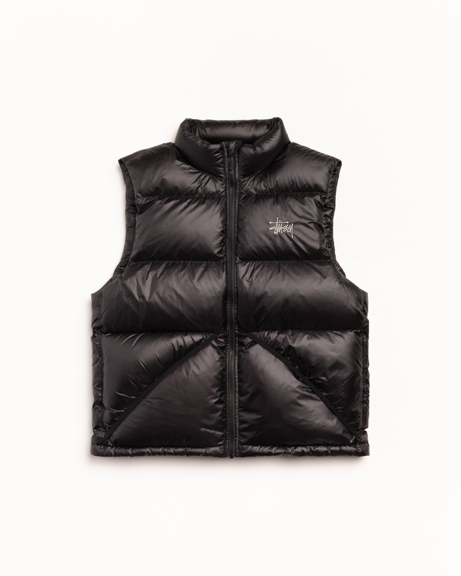 Micro Ripstop Down Vest – Black | Outerwear | Stüssy Europe
