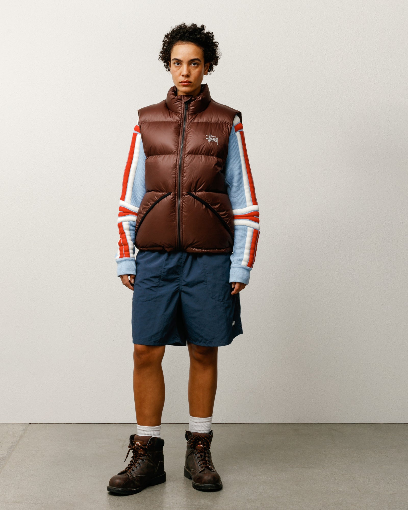 Micro Ripstop Down Vest – Brown | Outerwear | Stüssy Europe