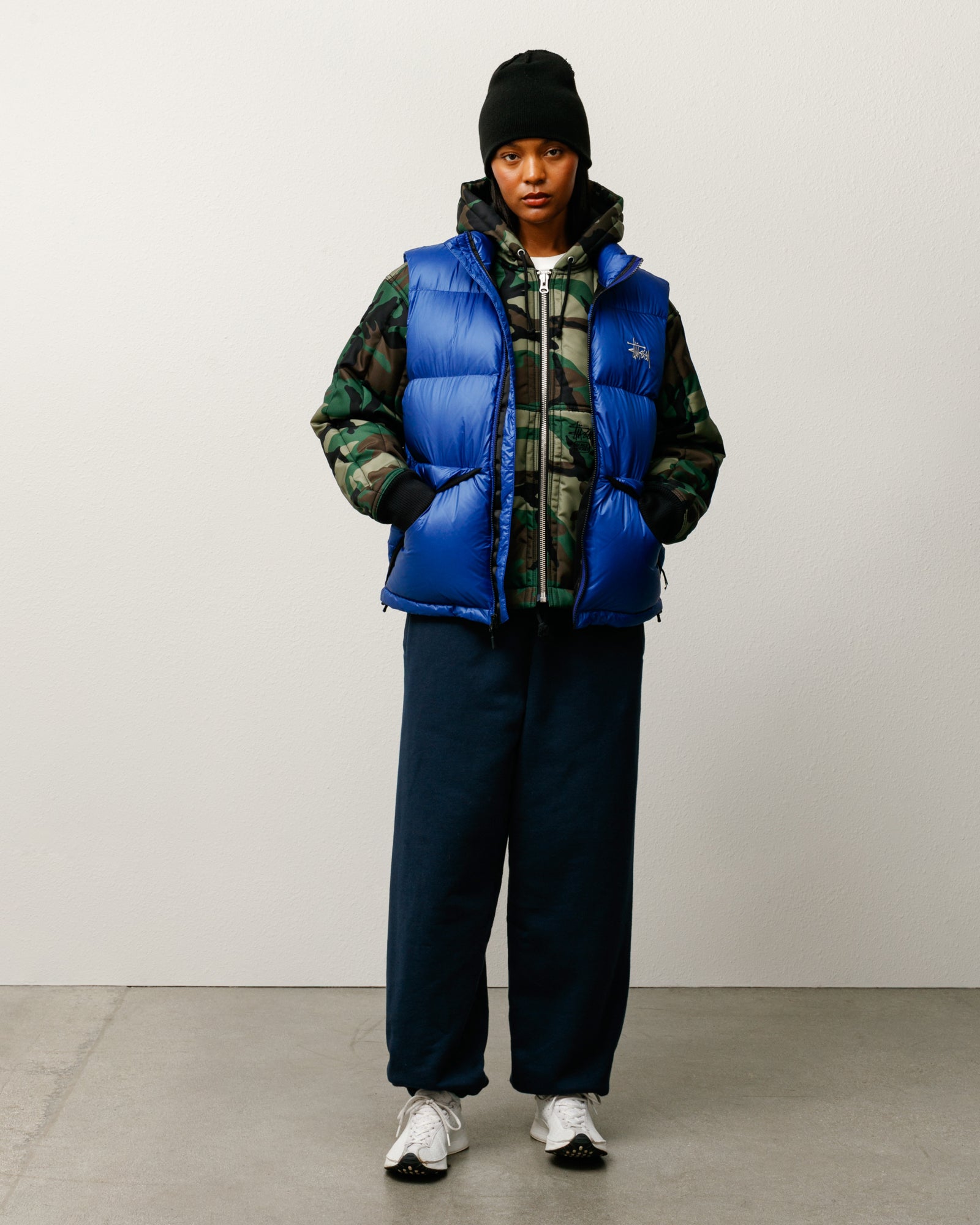 Micro Ripstop Down Vest – Royal | Outerwear | Stüssy Europe
