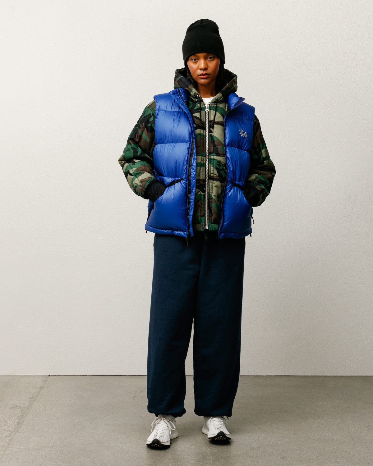 Micro Ripstop Down Vest – Royal | Outerwear | Stüssy Europe