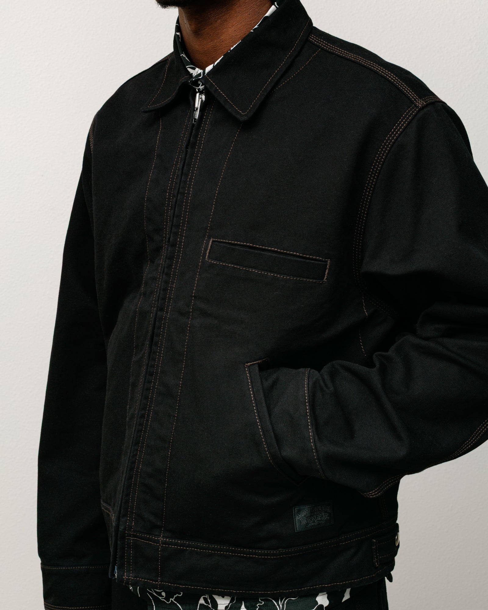 Stussyブラックワークジャケット Work Jacket Collared – Black | Outerwear | Stüssy Europe