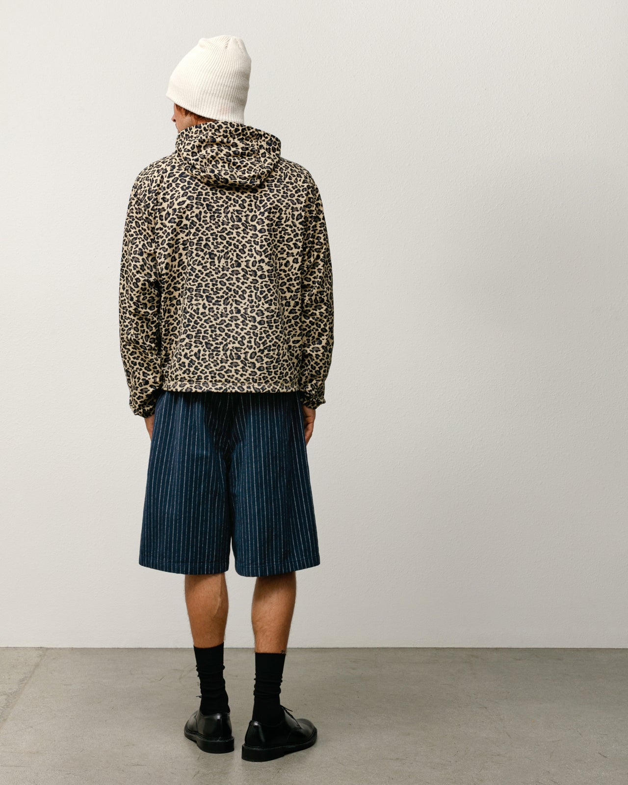 Lightweight Hooded Jacket Mens Long Sleeve In Cheetah