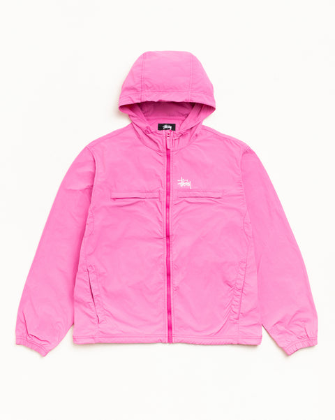 Lightweight Hooded Jacket Unisex Long Sleeve In Pink