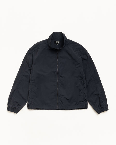 Lightweight Mock Jacket Mens Long Sleeve In Black