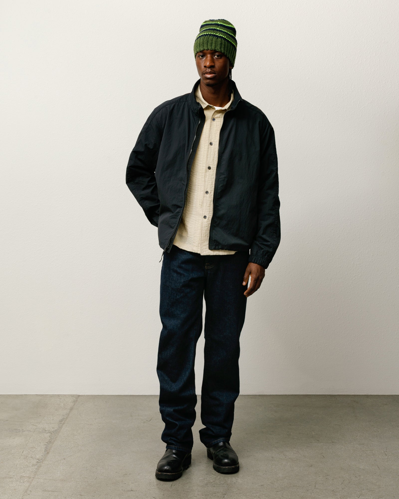 Lightweight Mock Jacket – Black | Outerwear | Stüssy Europe