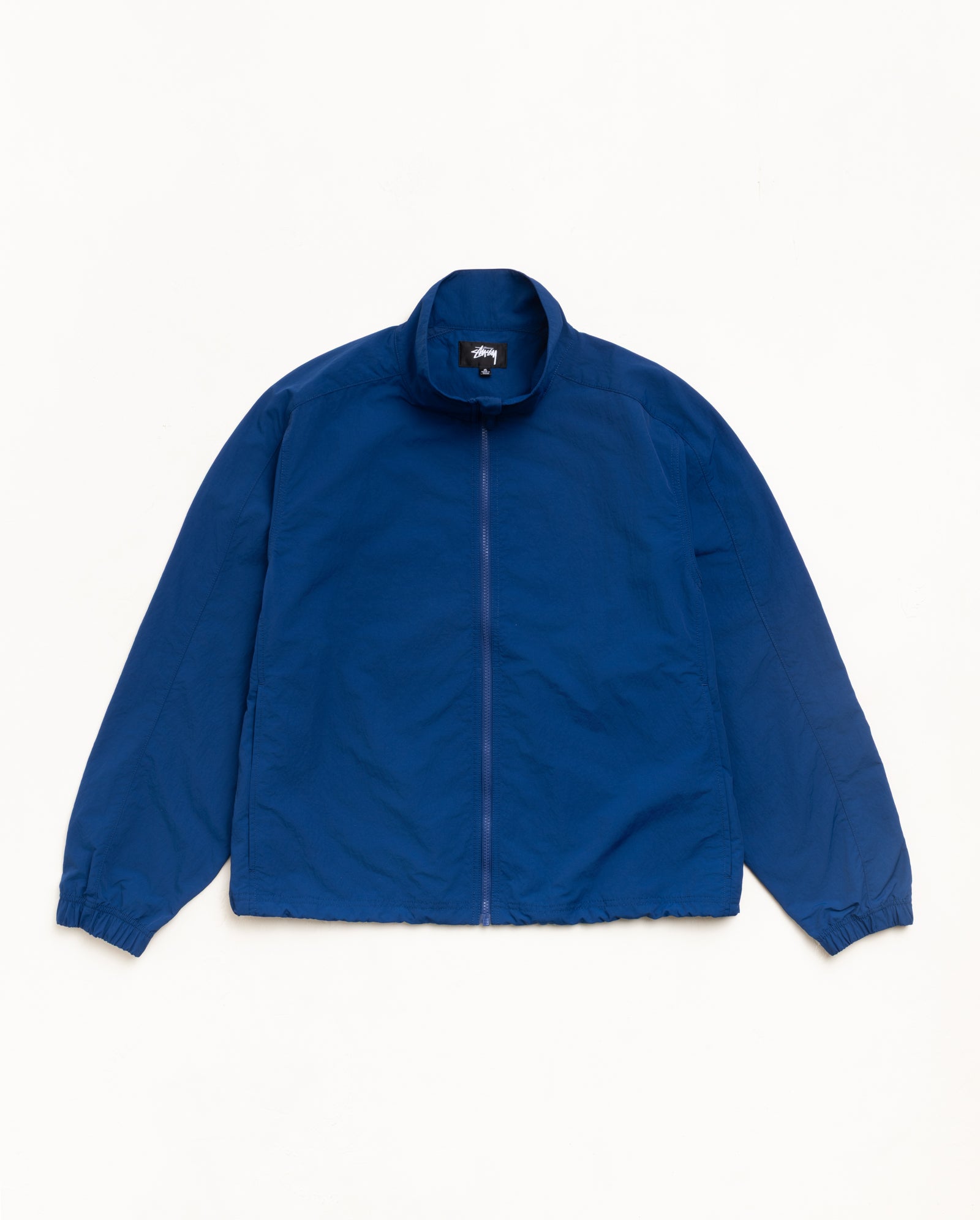 Lightweight Mock Jacket Unisex Long Sleeve In Blue
