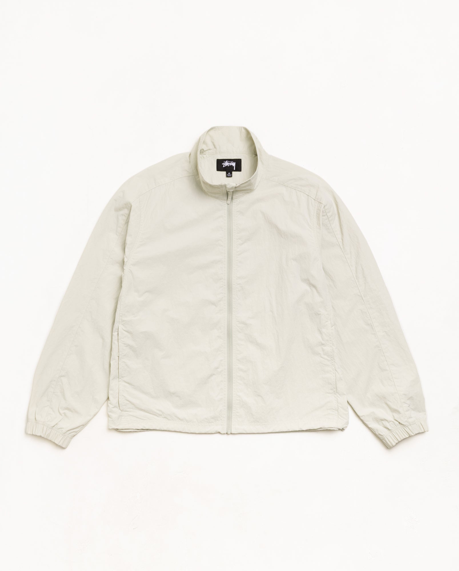 Lightweight Mock Jacket Unisex Long Sleeve In Bone | hero:main:collection:new-arrivals,shirts,tops-shirts,all,tees,outerwear,denim,knits,accessories,sunglasses,hoodies,sweats,mens-hoodies-sweatshirts,shorts,pants,bottoms,crew-sweats,zip-ups,swim,sweatpants,graphics,lazy-tees,swim,basic-9twenty,button-ups,shorts,cargos,denim-jeans,bottoms,bags,belts,wearables,gear,footwear,button-ups,basic-tops,jerseys,big-ol,classics,slim,jackets,all, | product-card-slider