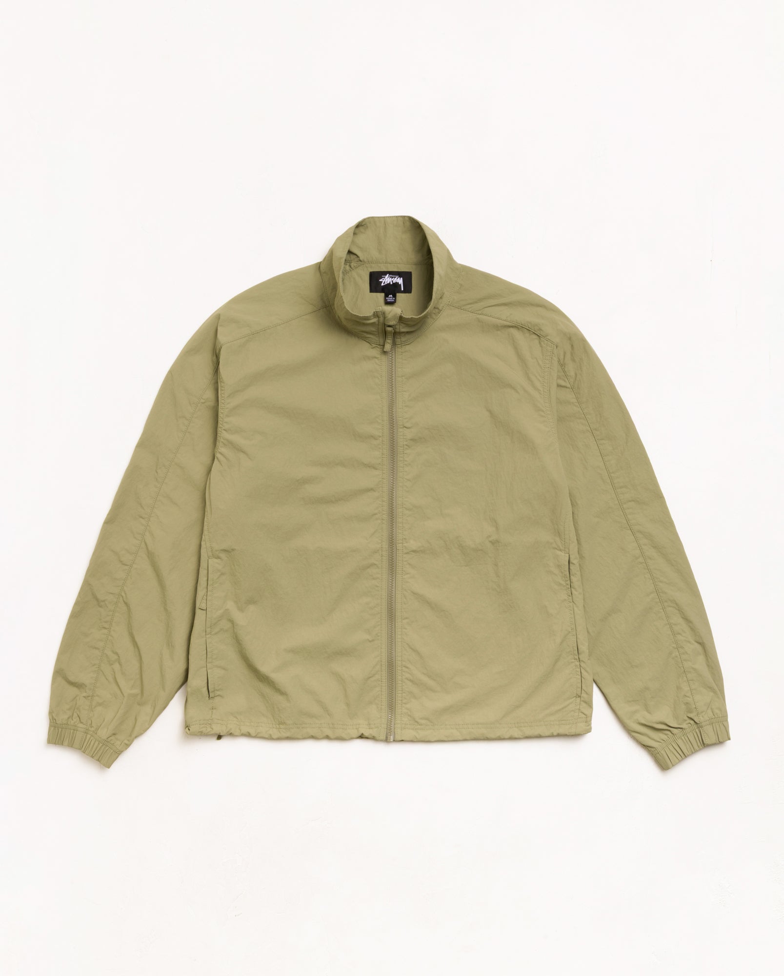 Lightweight Mock Jacket Unisex Long Sleeve In Khaki | hero:main:collection:new-arrivals,shirts,tops-shirts,all,tees,outerwear,denim,knits,accessories,sunglasses,hoodies,sweats,mens-hoodies-sweatshirts,shorts,pants,bottoms,crew-sweats,zip-ups,swim,sweatpants,graphics,lazy-tees,swim,basic-9twenty,button-ups,shorts,cargos,denim-jeans,bottoms,bags,belts,wearables,gear,footwear,button-ups,basic-tops,jerseys,big-ol,classics,slim,jackets,all, | product-card-slider