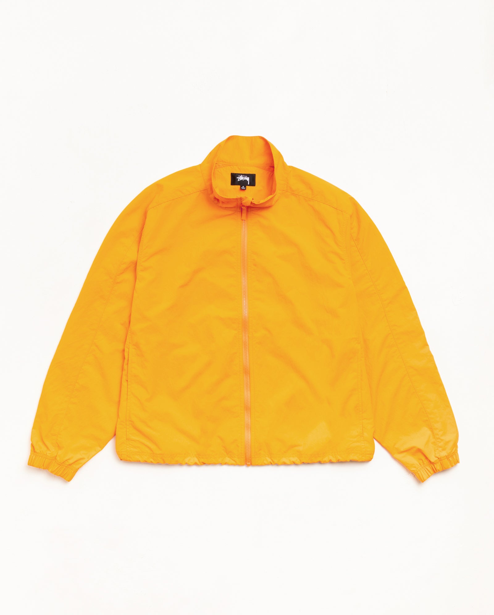 Lightweight Mock Jacket Unisex Long Sleeve In Orange
