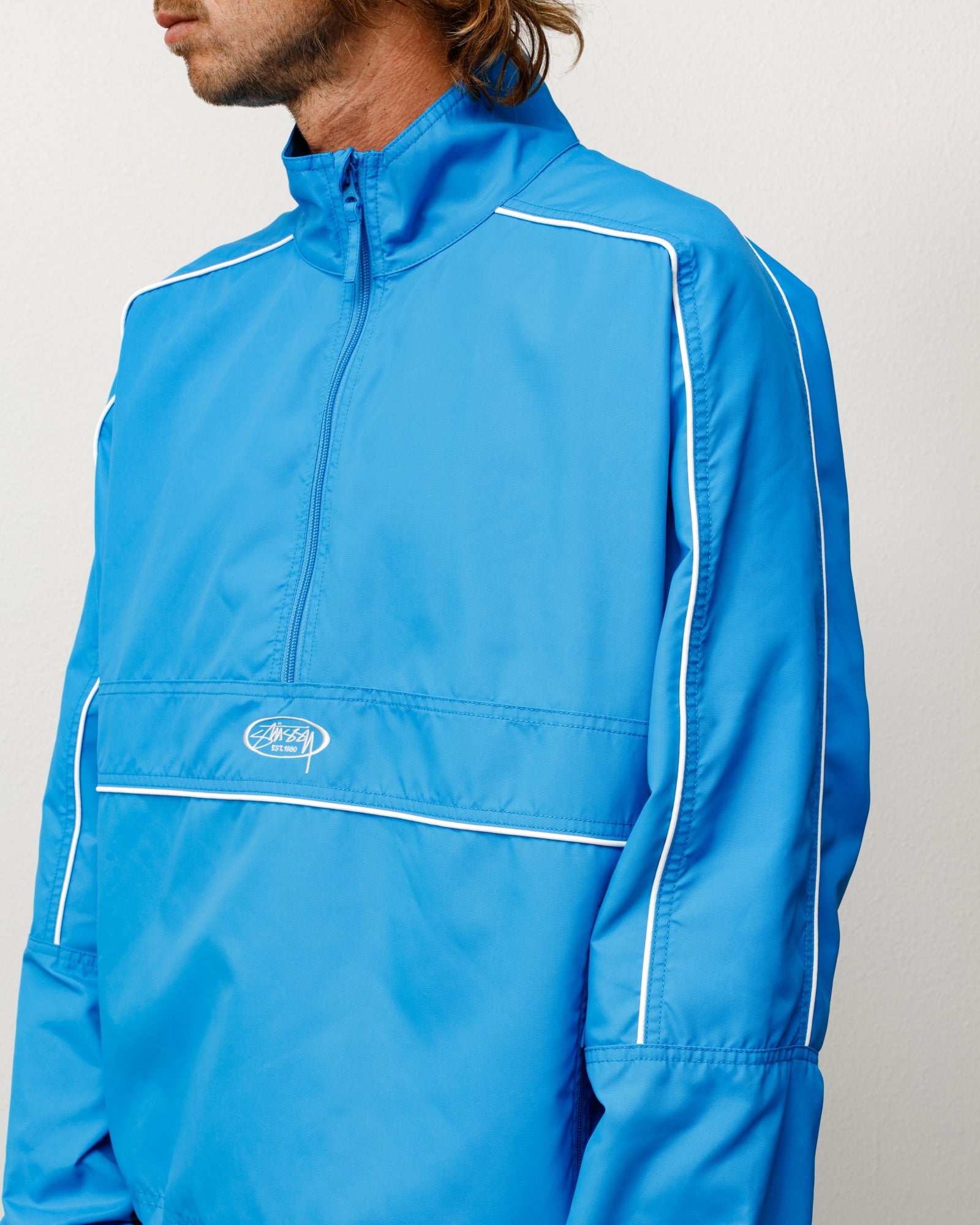 Lightweight Pullover Jacket – Blue | Outerwear | Stüssy Europe