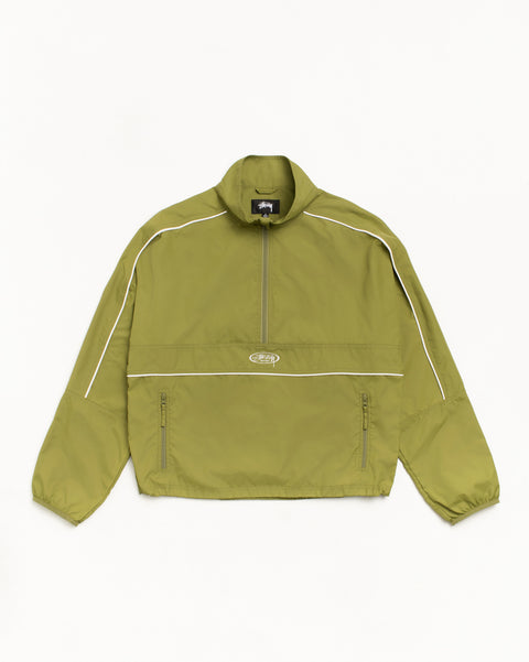 Lightweight Pullover Jacket Mens Long Sleeve In Olive