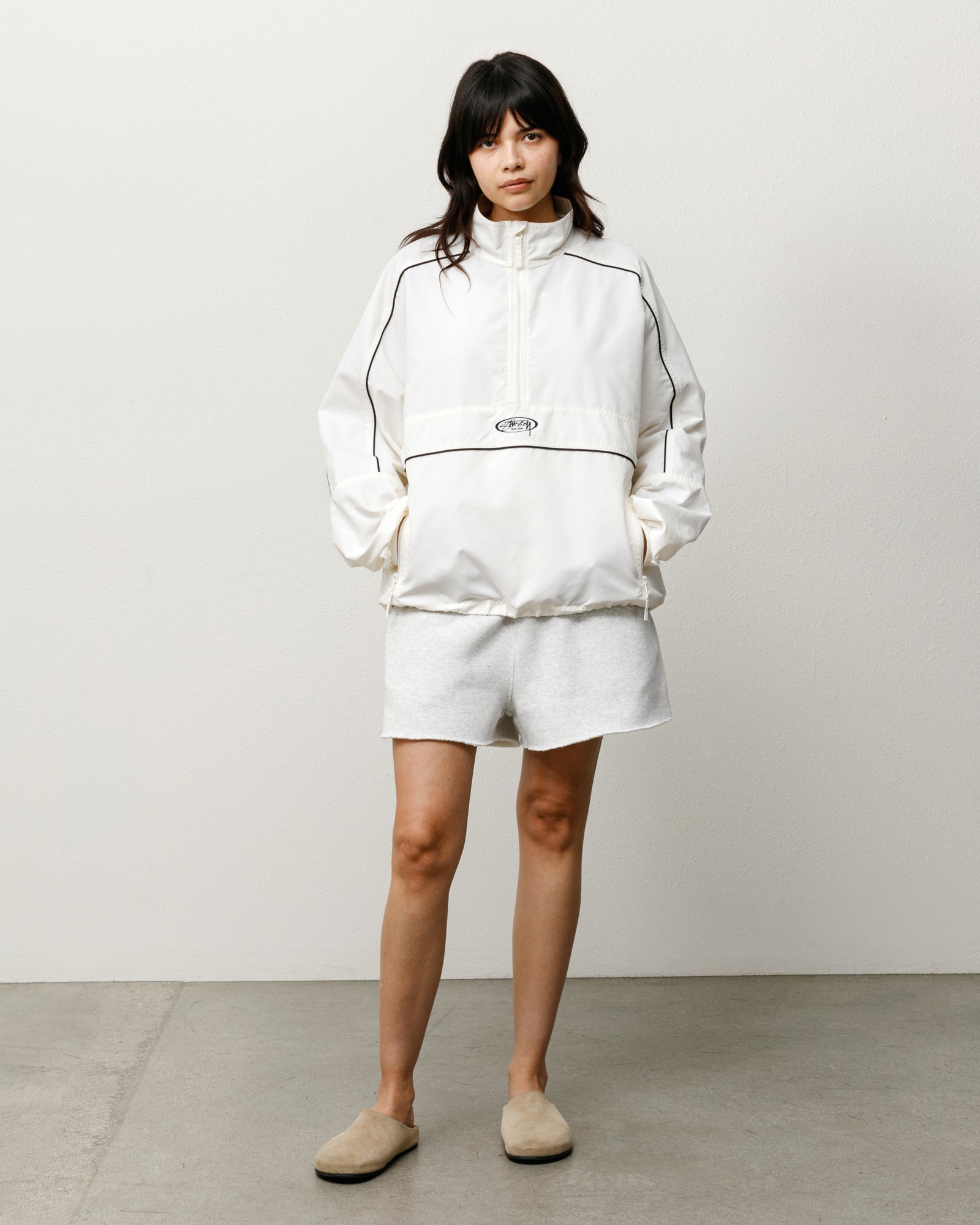 Lightweight Pullover Jacket – White | Outerwear | Stüssy Europe