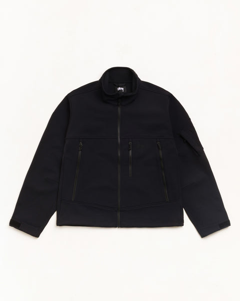 Soft Shell Jacket Unisex Long Sleeve In Black
