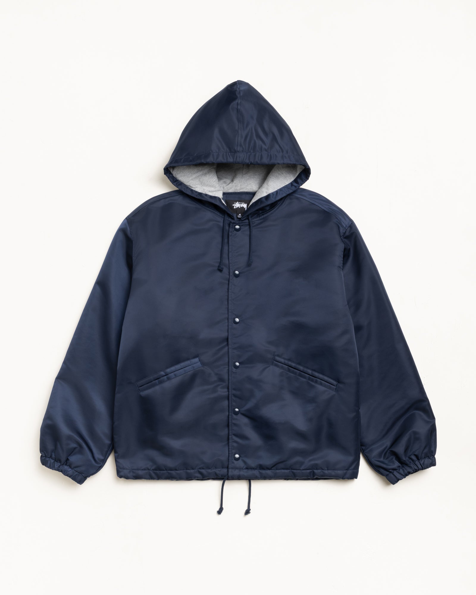Hooded Coaches Jacket – Navy | Outerwear | Stüssy Europe